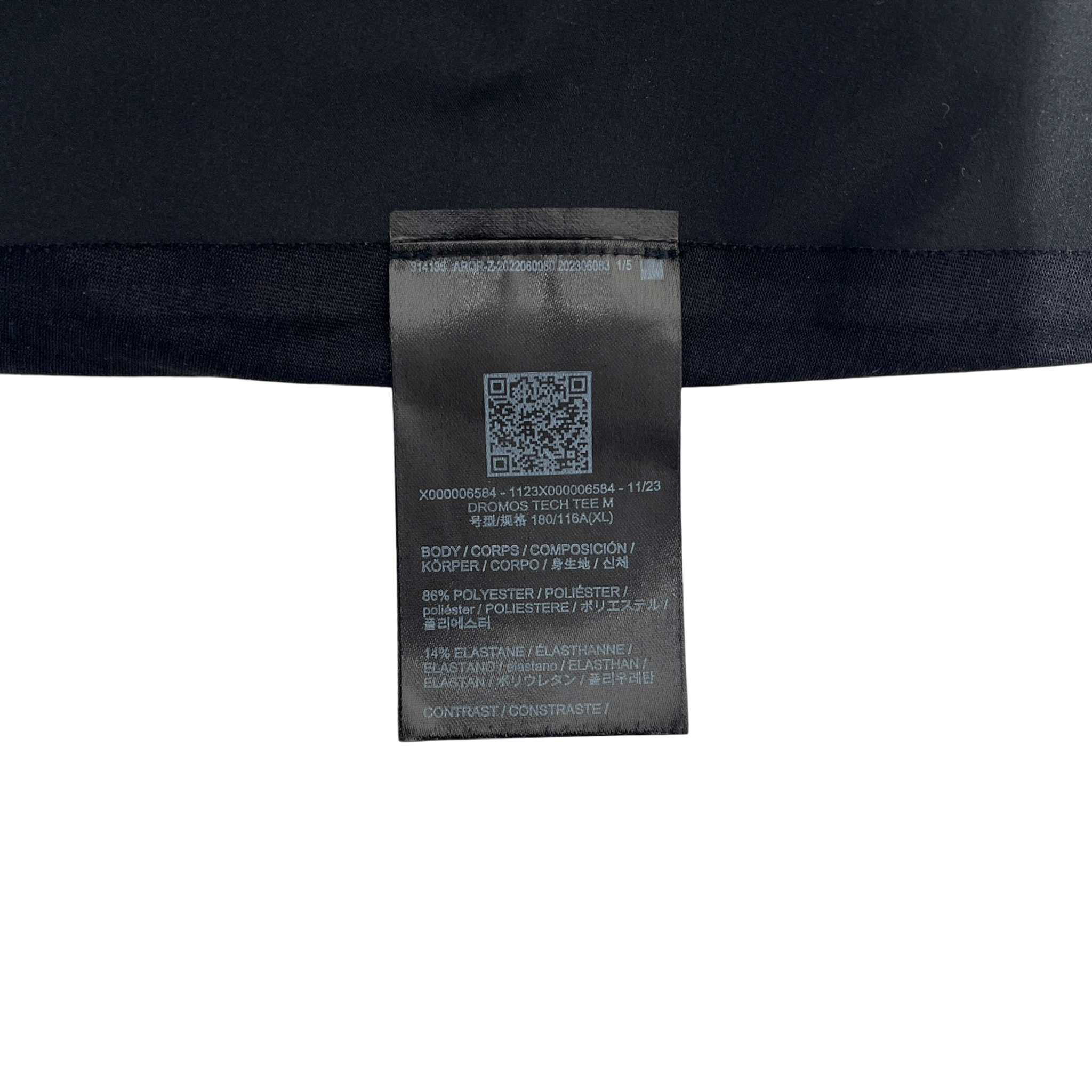 ARC'TERYX VEILANCE/T-Shirt/XL/Polyester/BLK/Dromos Tech SS T-Shirt view 4