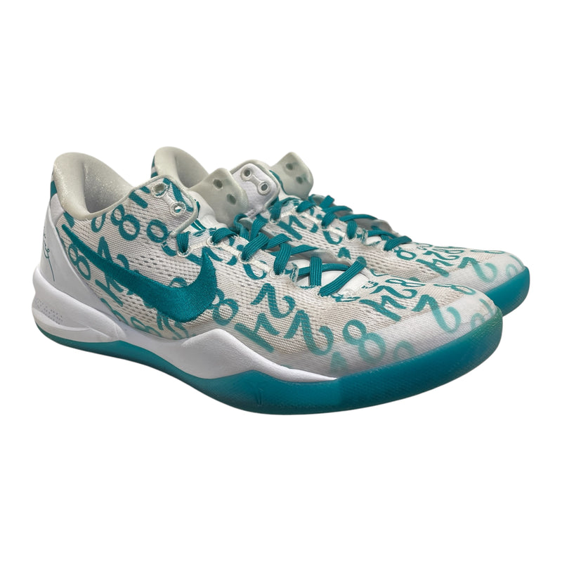 NIKE/KOBE 8 PROTRO/Low-Sneakers/US 10/All Over Print/Cotton/WHT/FQ3549-101