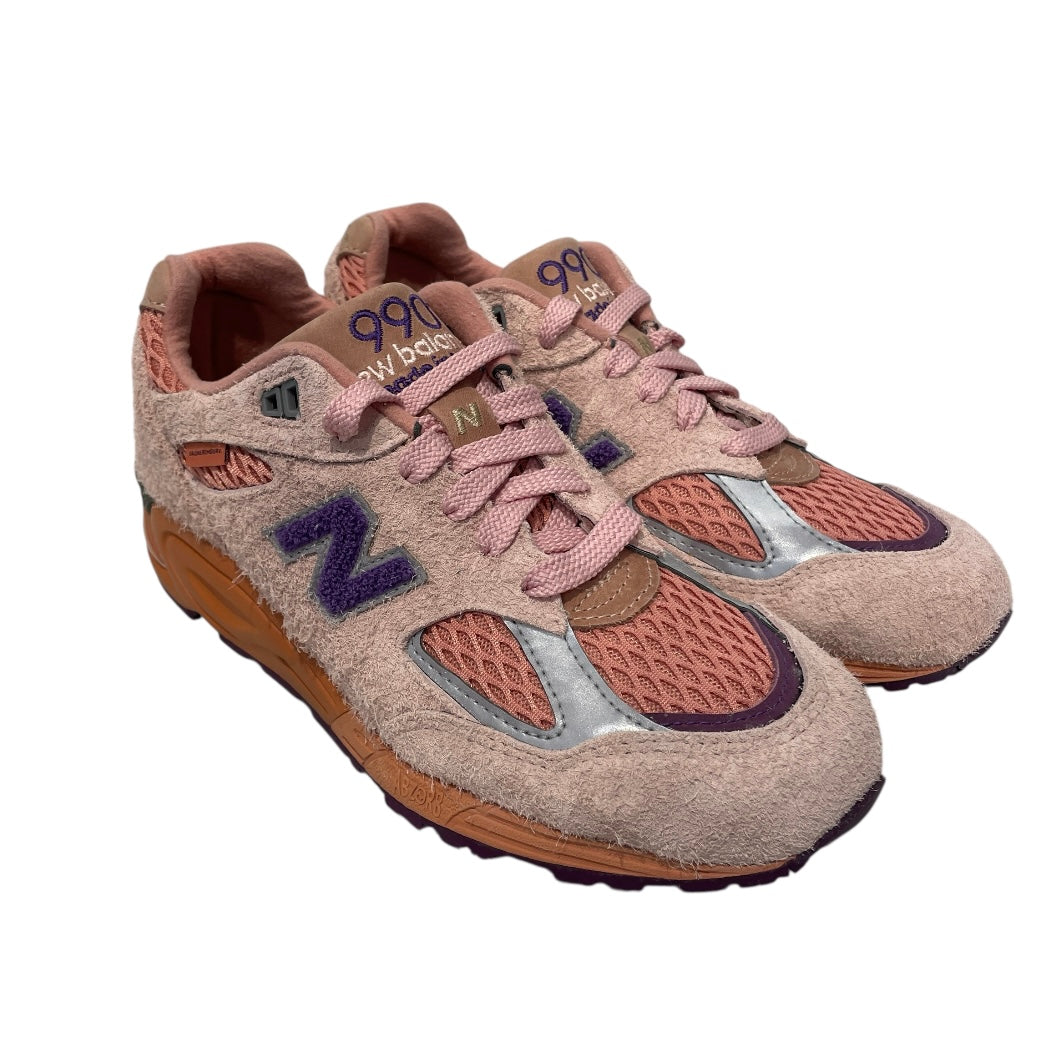 NEW BALANCE/Low-Sneakers/US 7/Border/Cotton/PNK/salehe bembury 990v2 view 1