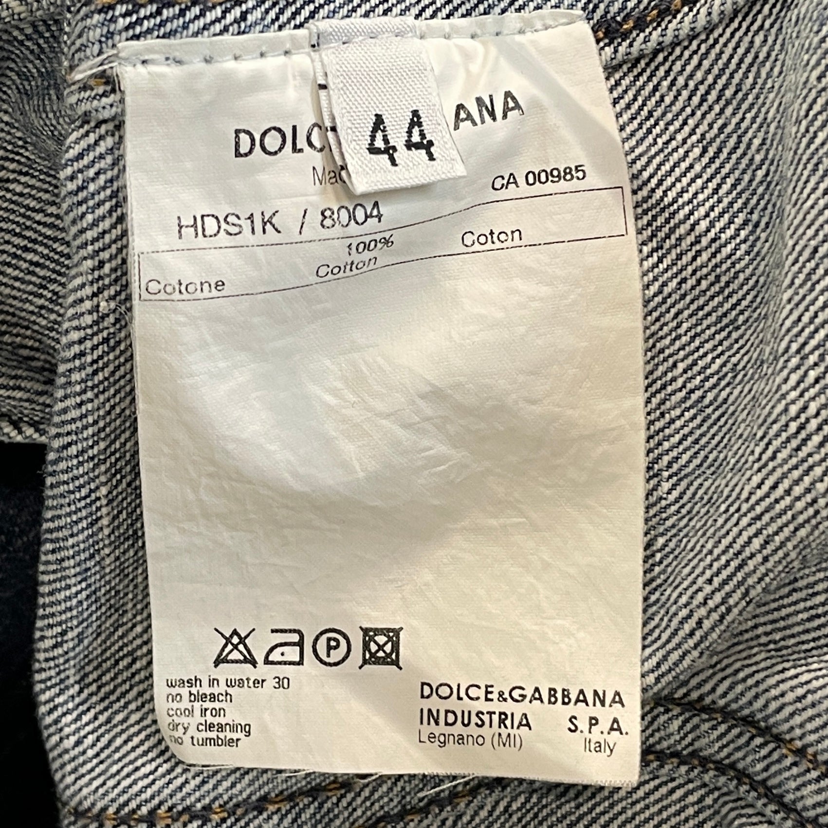 DOLCE&GABBANA/Denim Jkt/44/Cotton/BLU/VINTAGE/DISTRESSED view 5