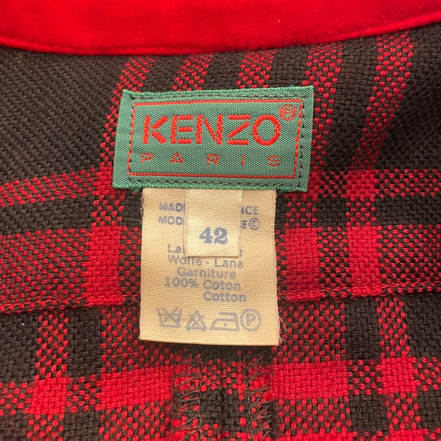 KENZO/Dress/42/Plaid/Wool/MLT/VINTAGE view 3
