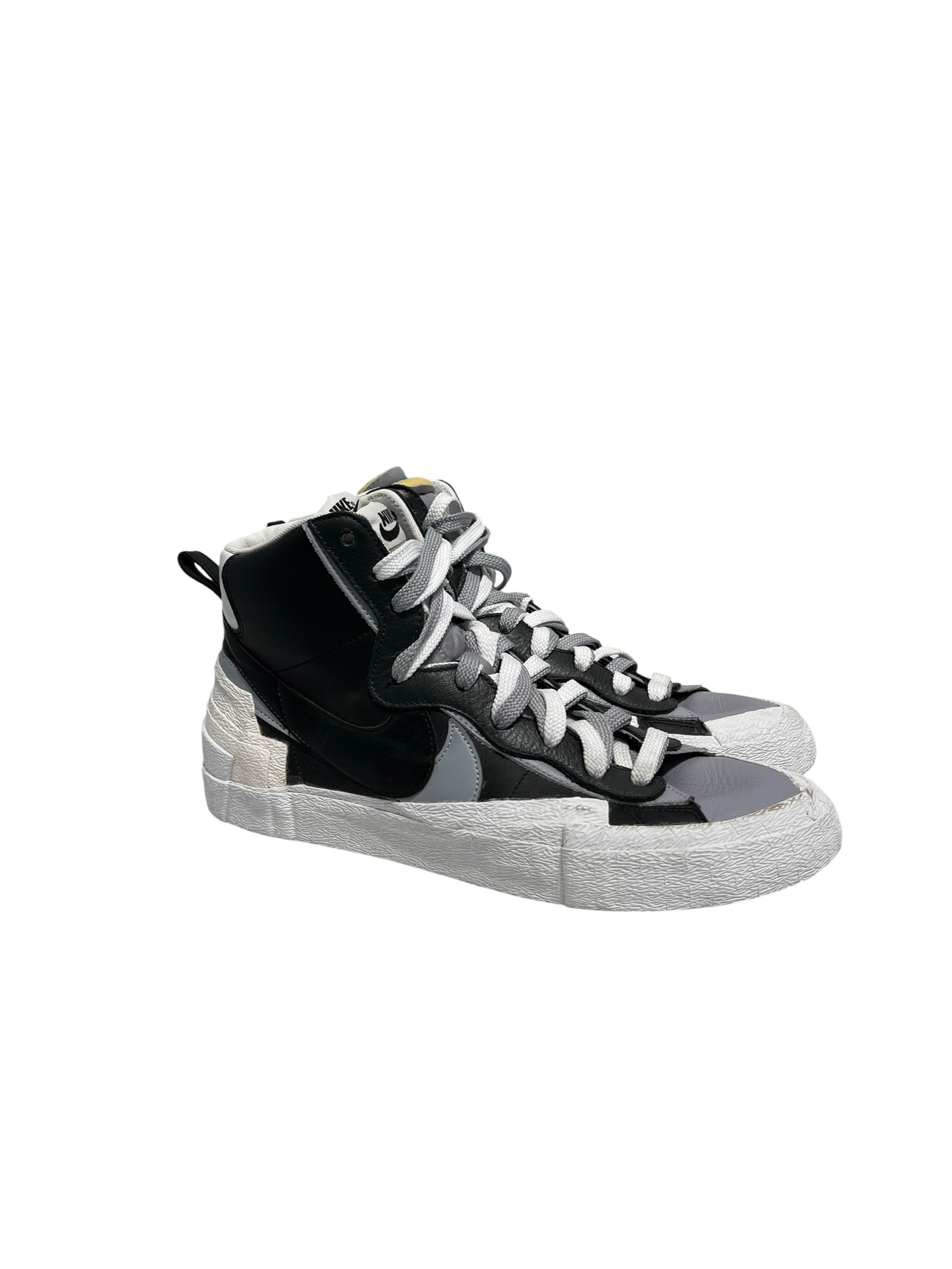 NIKE/Sacai/Low-Sneakers/US 12/Border/Leather/GRY/BV0072-002 view 1