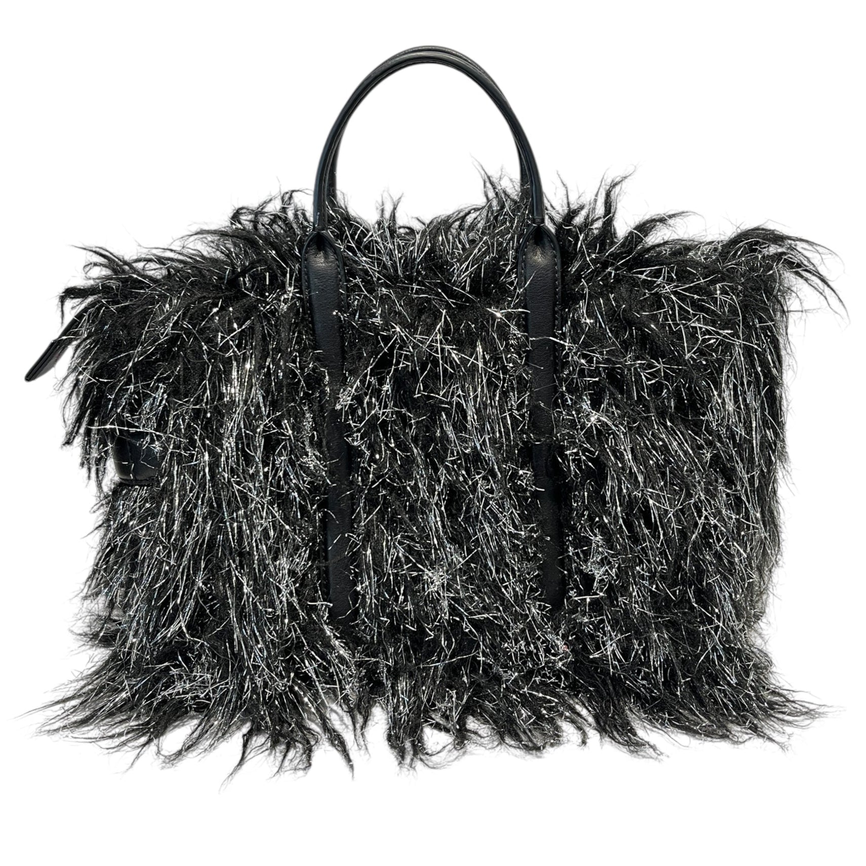 MARC JACOBS/Tote Bag/Fake Fur/BLK/CREATURE MARC JACOB BAG view 2