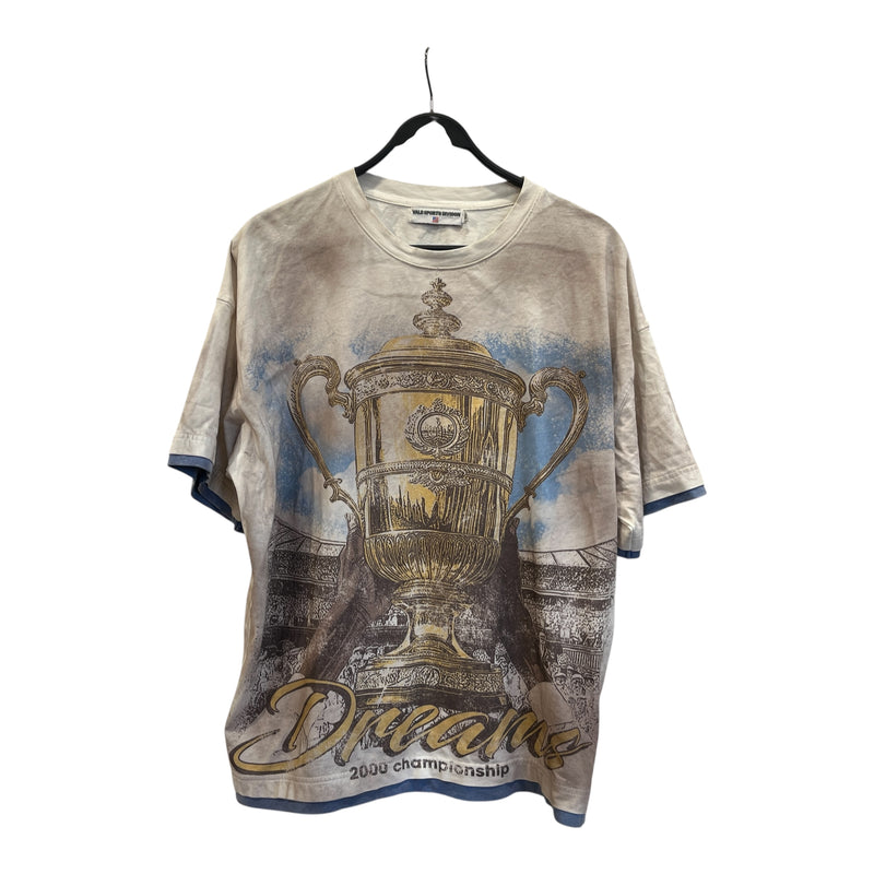VALE/T-Shirt/XL/Cotton/WHT/All Over Print/CHAMPIONSHIP CUP 2000 TEE