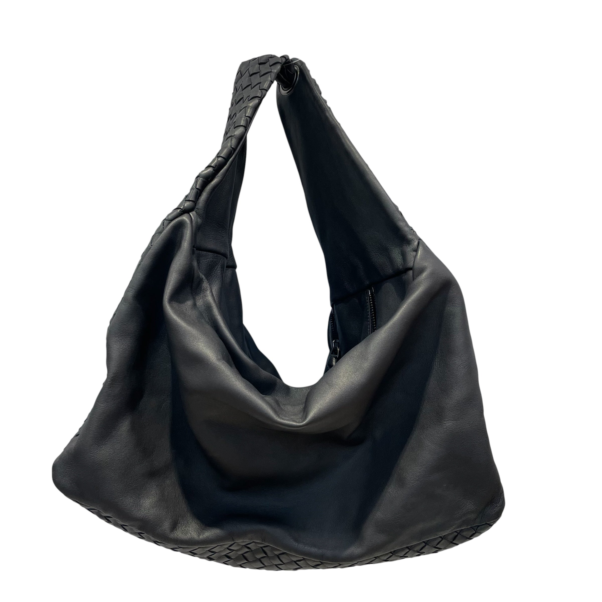 BOTTEGA VENETA/Hand Bag/Leather/BLK/INTRECCIATO/B00818199V view 2