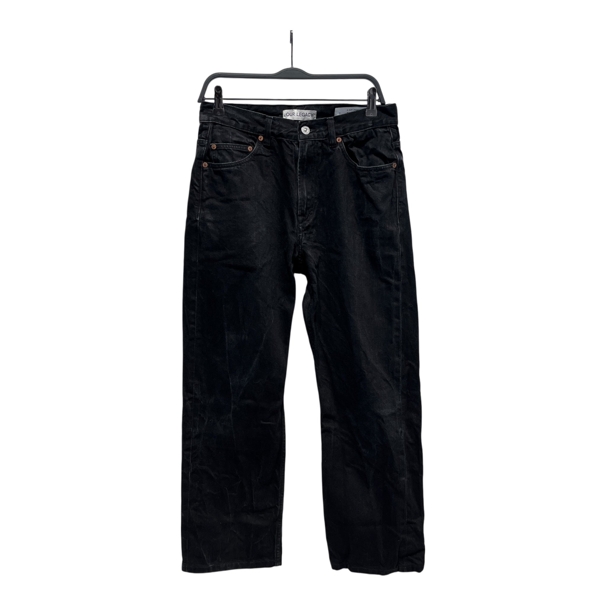 OUR LEGACY/Straight Pants/31/Cotton/BLK/ view 1