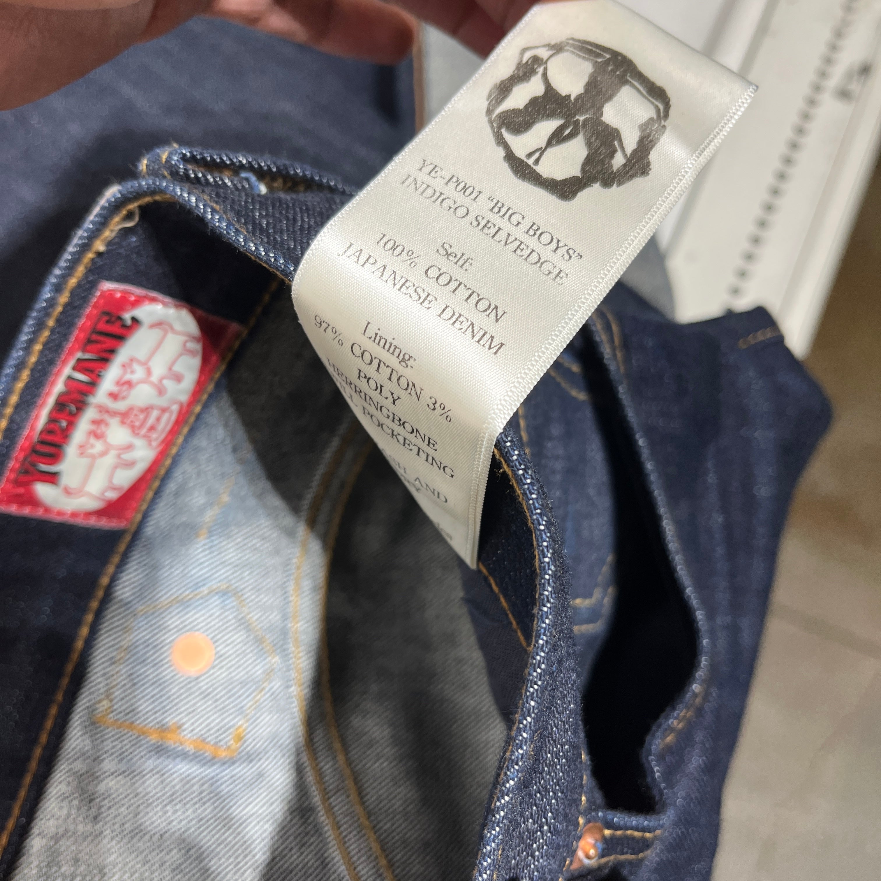 Yuremane/Pants/0/Denim/NVY/big boy selvedge view 8