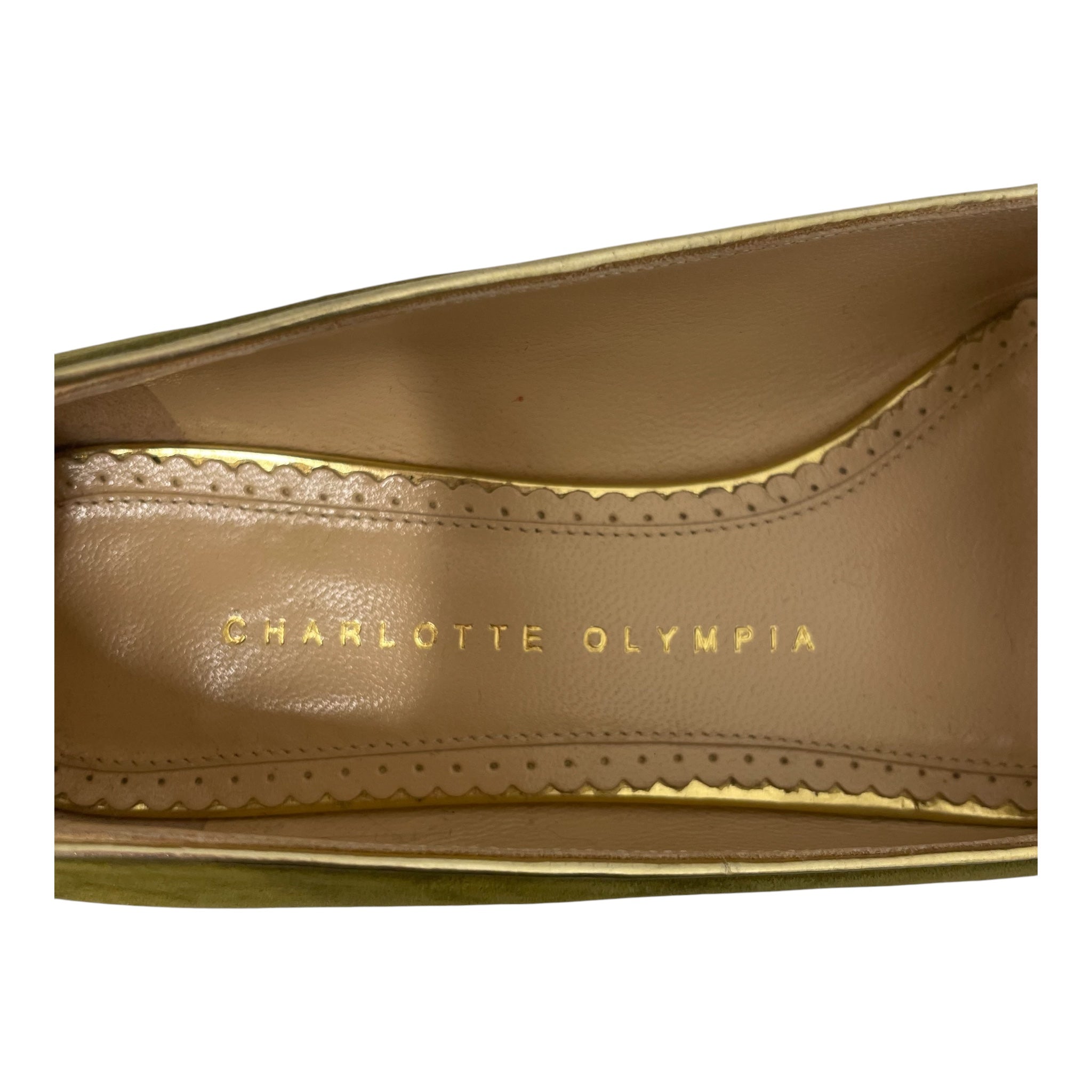Charlotte Olympia/Flat Shoes/US 6/Suede/GRN/ZODIAC FLATS view 6