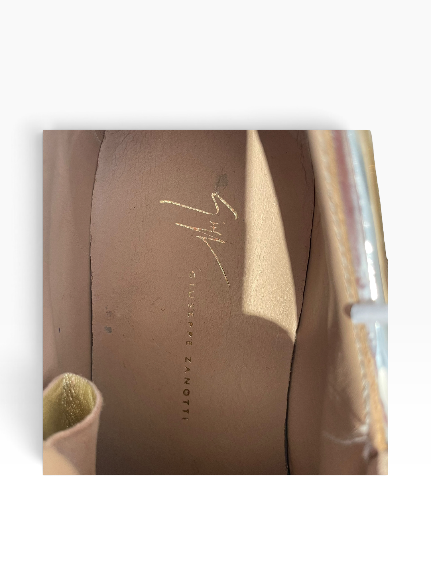 Giuseppe Zanotti/Low-Sneakers/EU 40/Faux Leather/GLD/Argento Side Zip Sneaker view 4
