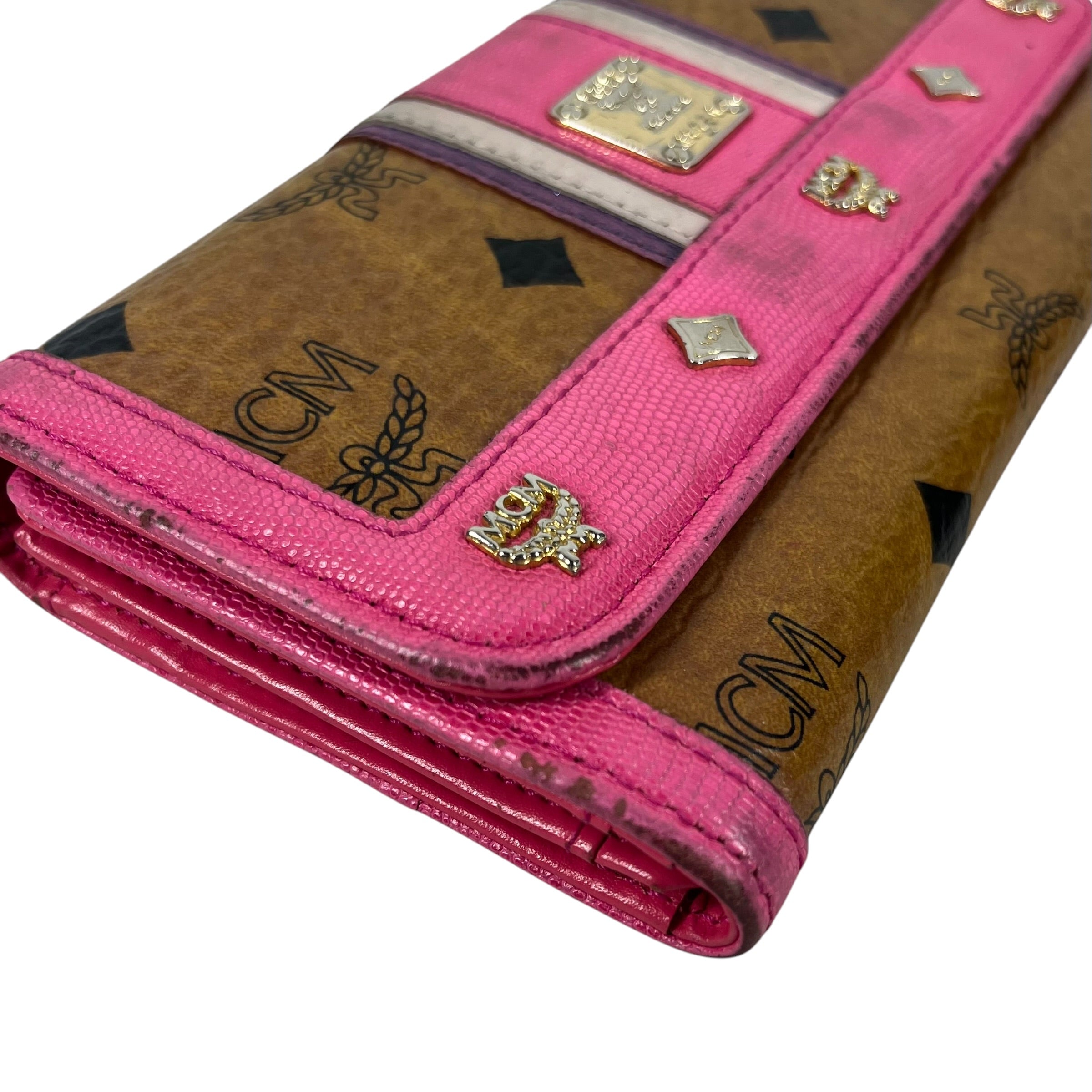 MCM/Long Wallet/All Over Print/Leather/MLT/Visetos Trifold Wallet view 4