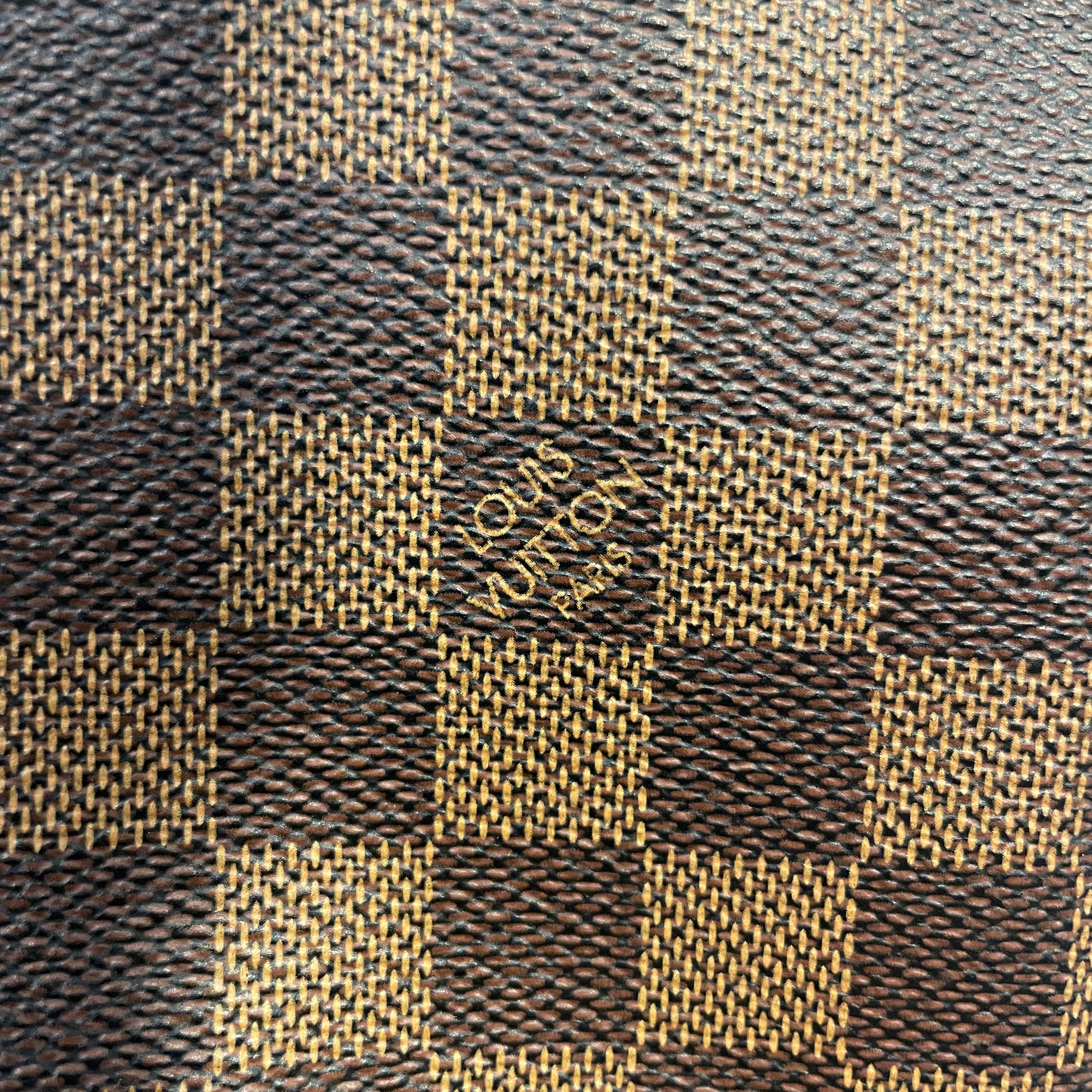 LOUIS VUITTON/Hand Bag/Border/Leather/BRW/Damier Ebene view 4