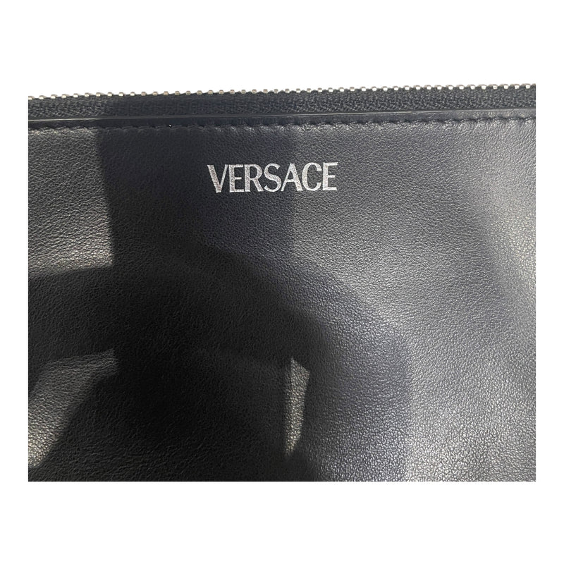 VERSACE/Cross Body Bag/Leather/BLK/MODULAR MESSENGER