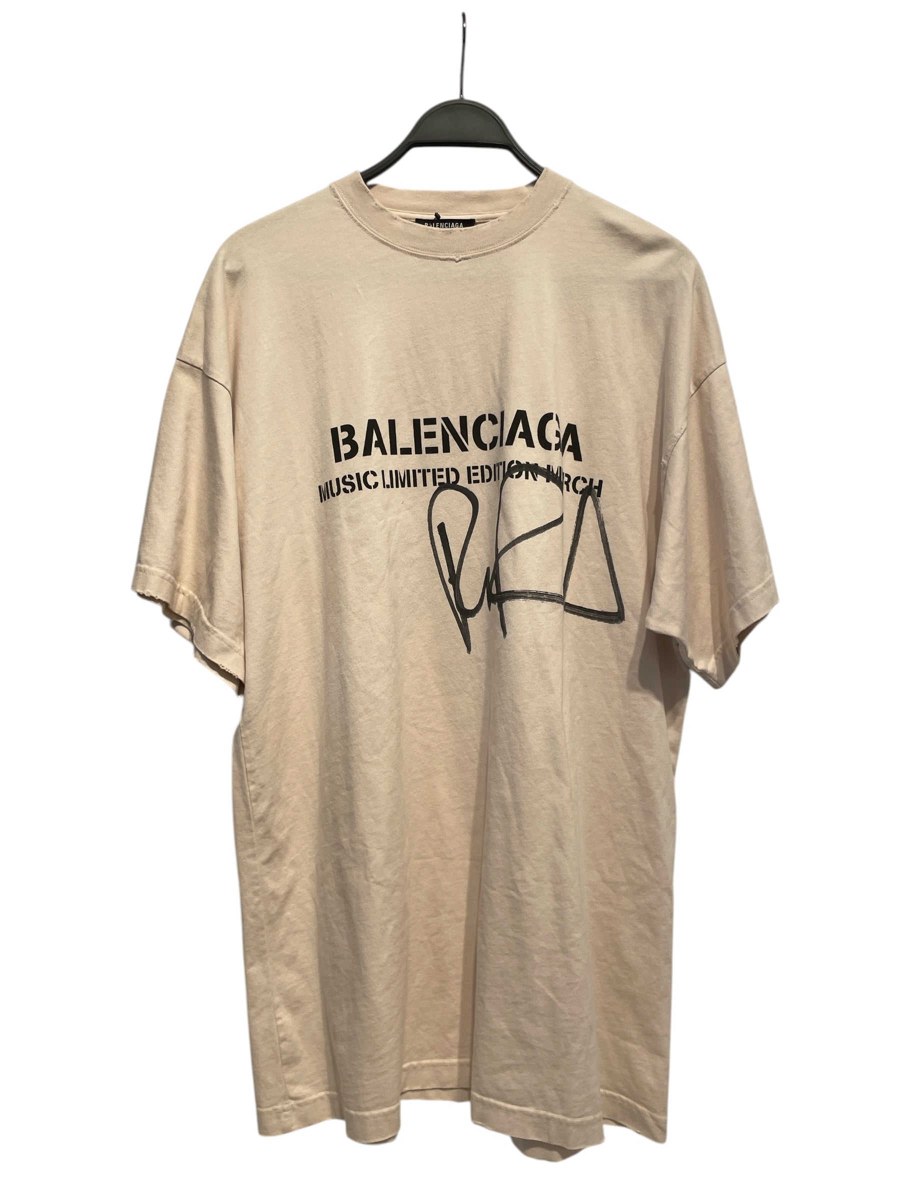 BALENCIAGA/T-Shirt/2/Cotton/IVR/MUSIC LIMITED EDITION ON MERCH view 1