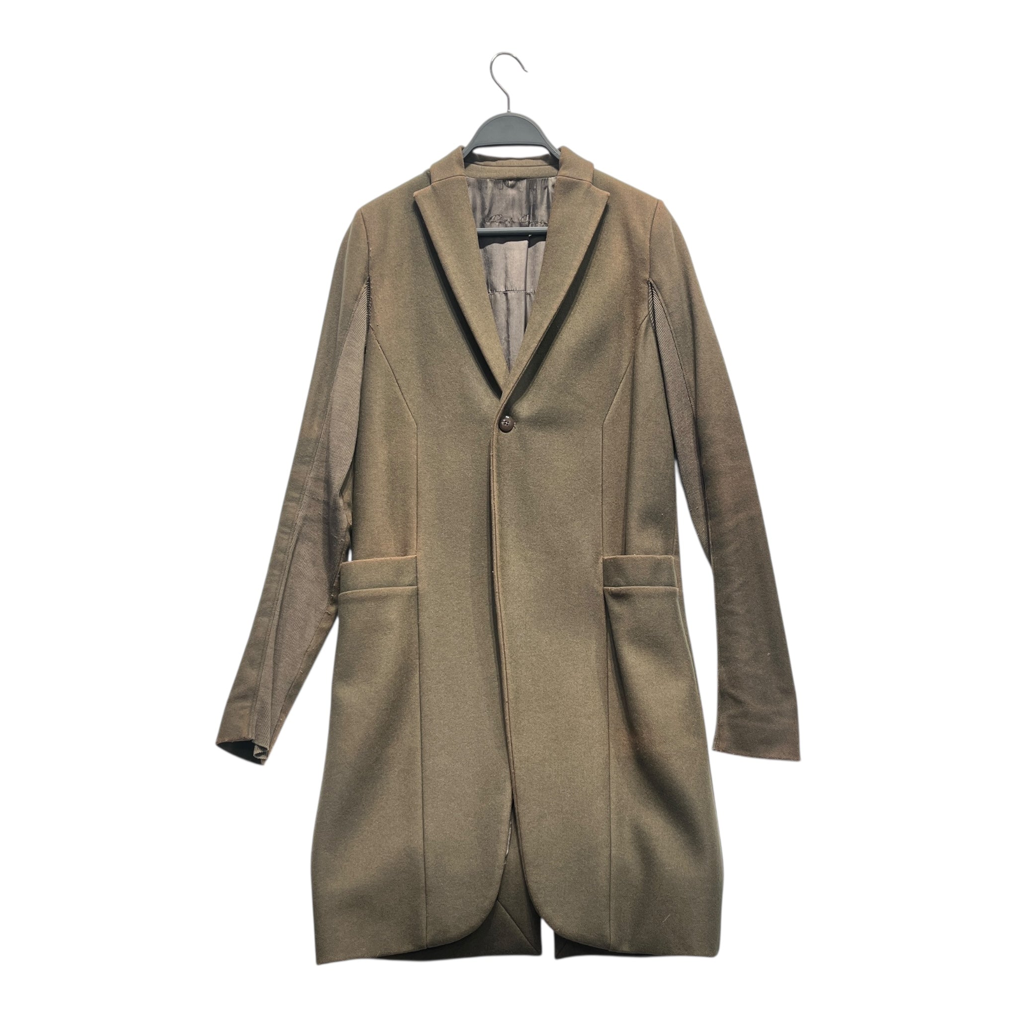 Rick Owens/Coat/6/Wool/BRW/SILK LINING/ PATINA ON WOOL view 3