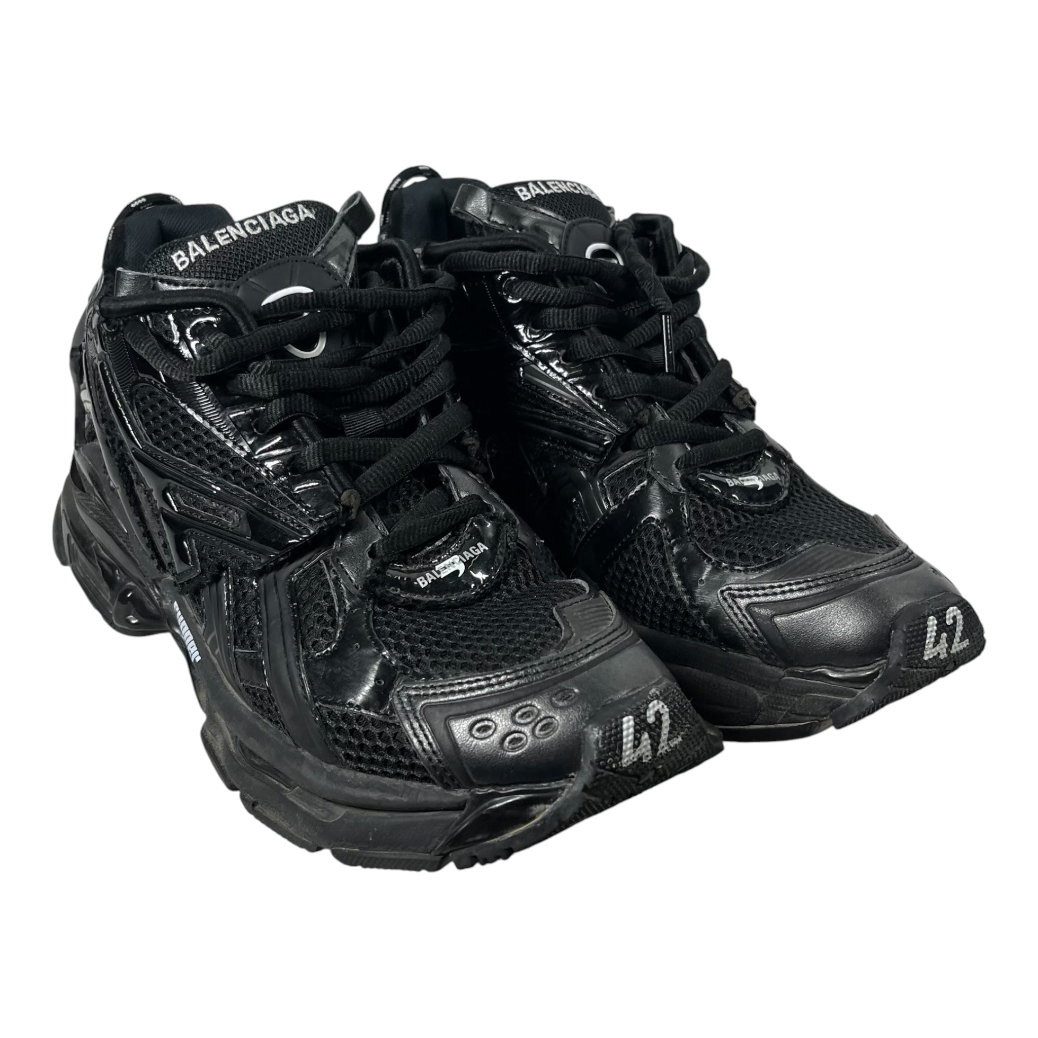 BALENCIAGA/Low-Sneakers/EU 42/BLK/RUNNER ALL BLACK view 1