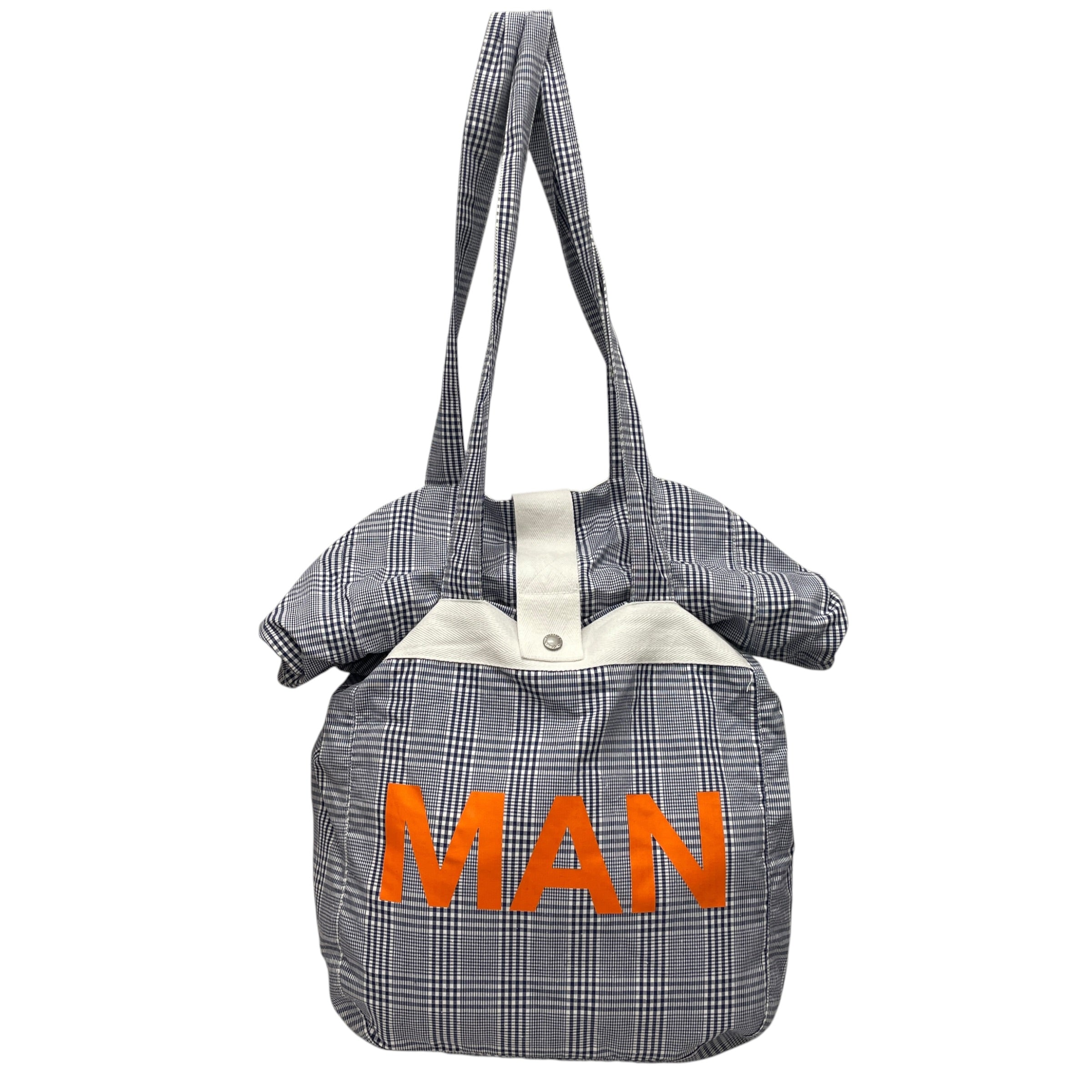 JUNYA WATANABE COMME des GARCONS MAN/Tote Bag/Plaid/Cotton/BLU/ view 1