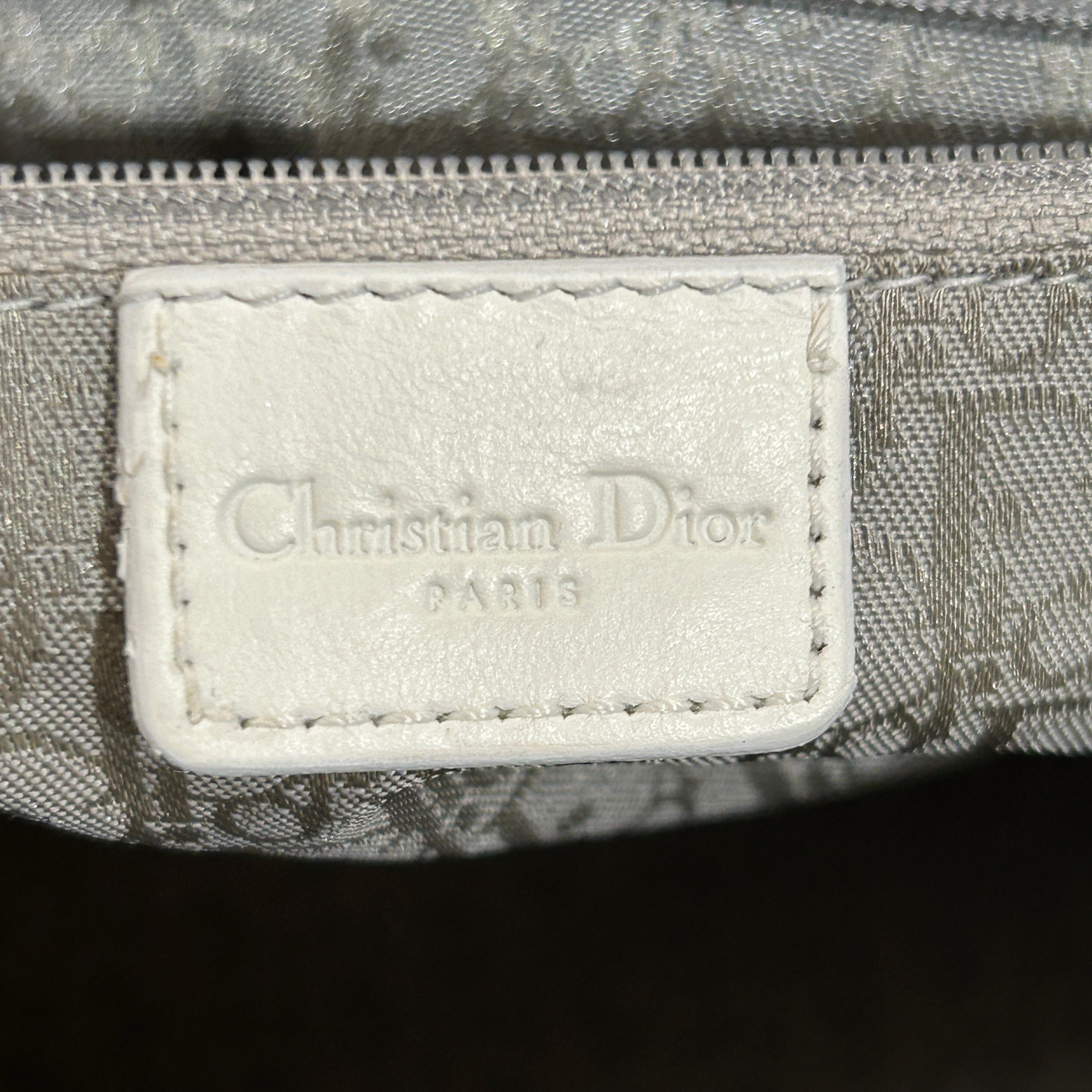 Christian Dior/Hand Bag/Leather/WHT/Flight Handbag view 5