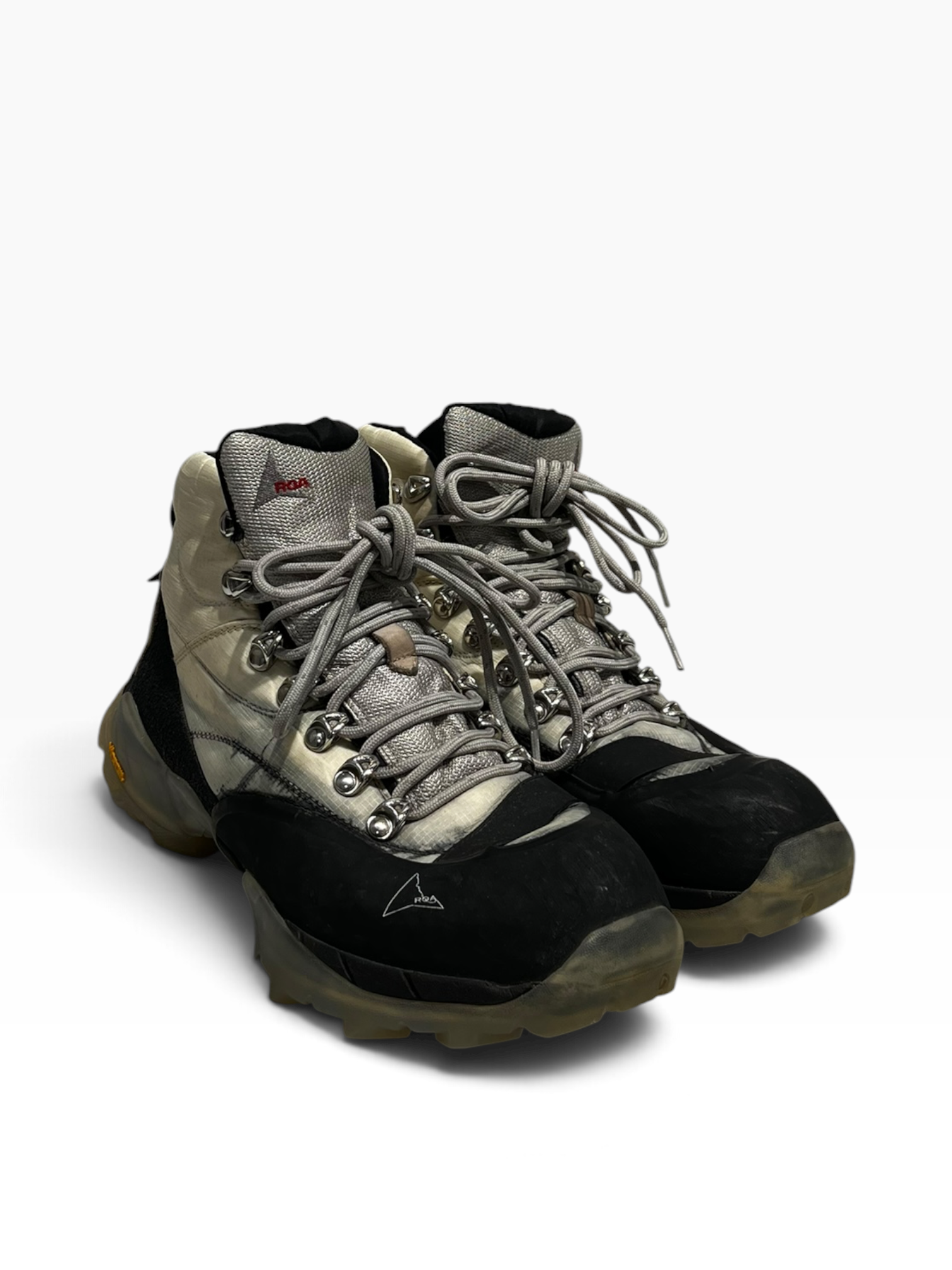 ROA/Lace Up Boots/US 10/Polyester/GRY/ANDREAS STRAP view 1