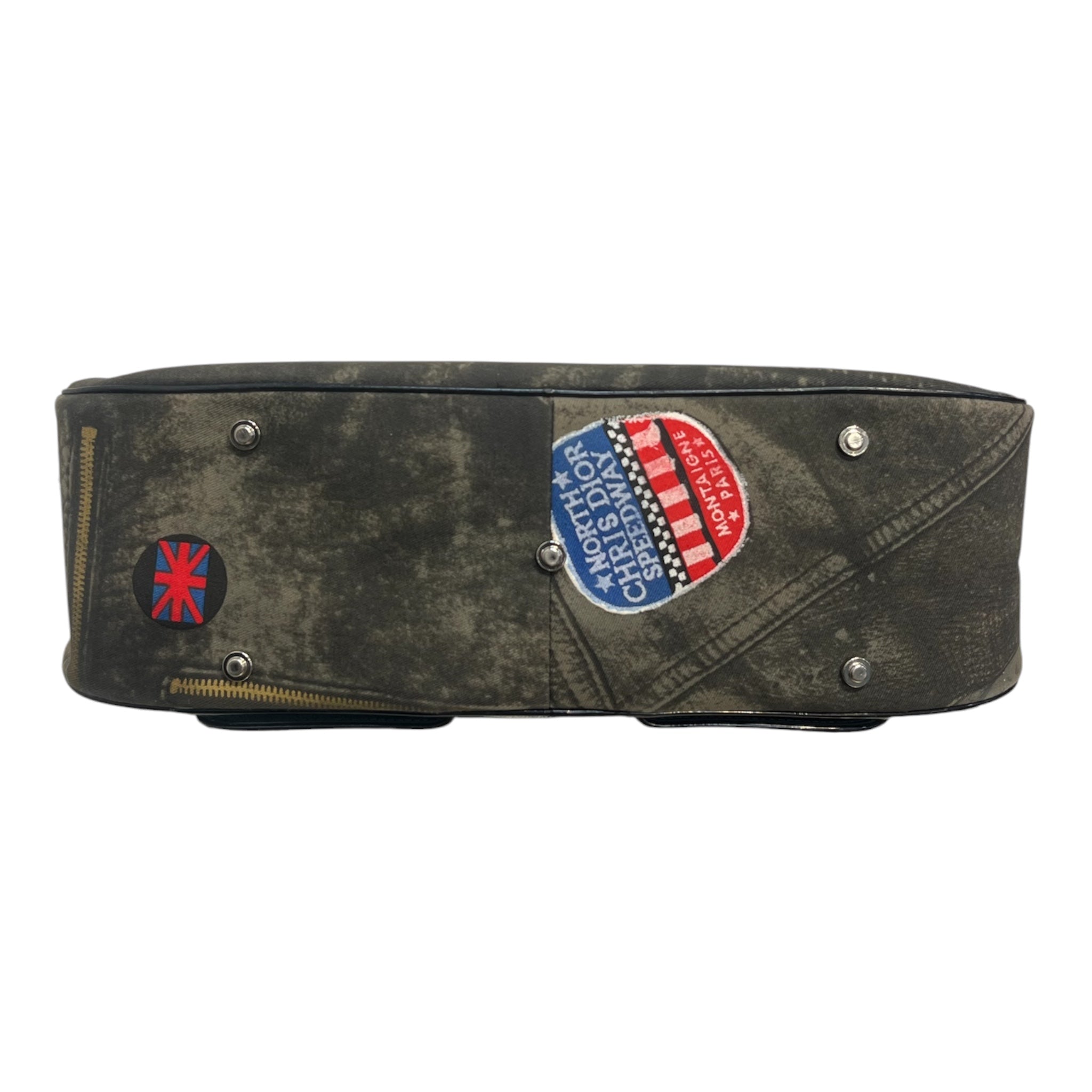 Christian Dior/Hand Bag/All Over Print/Cotton/BLU/SPEEDWAY DENIM SADDLE BOWLER view 3