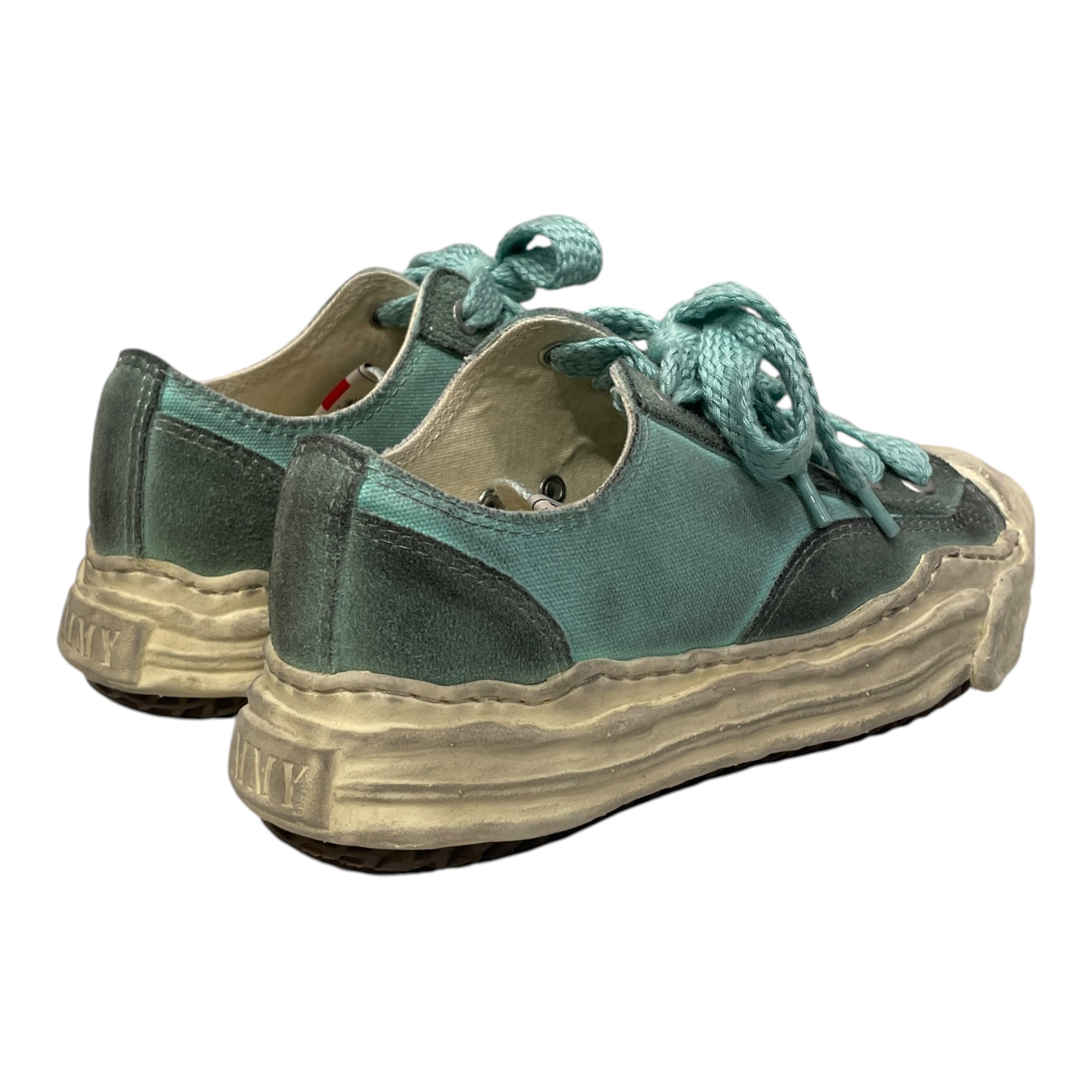 MAISONMIHARA/Low-Sneakers/EU 38/Cotton/BLU/Chunky Heel/MMTEALDISTRESSEDHANKSNEAKER view 2