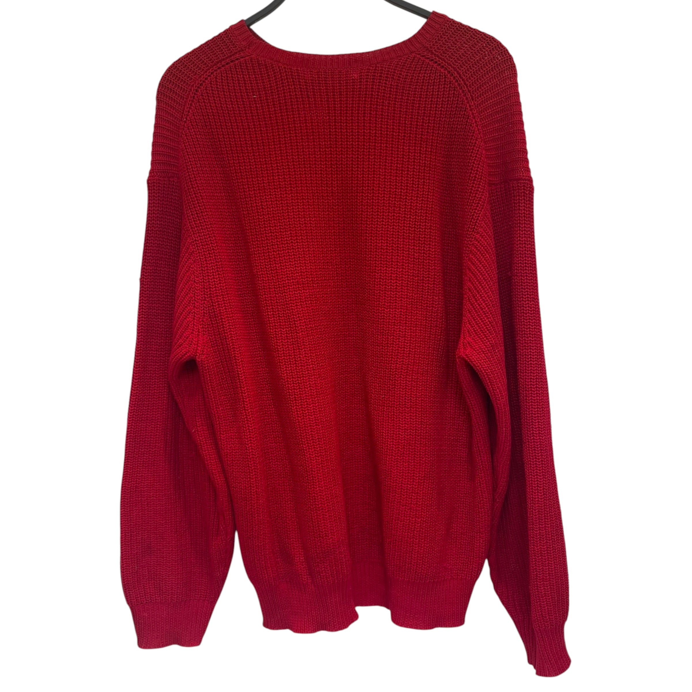 Supreme/COMME des GARCONS SHIRT/Sweater/M/Cotton/RED/BOTH BRANDS ON FRONT IN BLK view 2