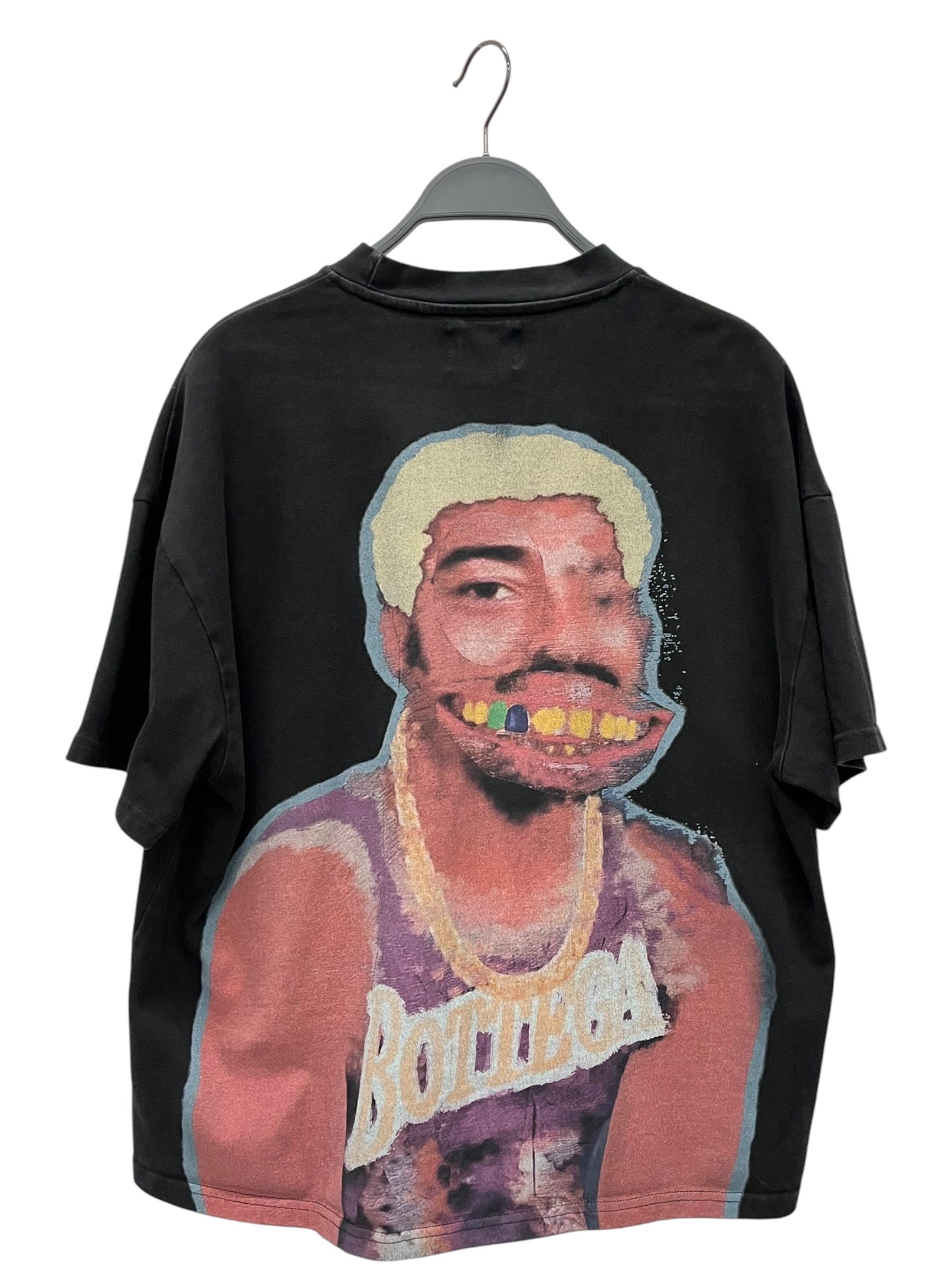 BOTTEGA DESIRES/T-Shirt/L/Cotton/BLK/Rainbow letters view 2