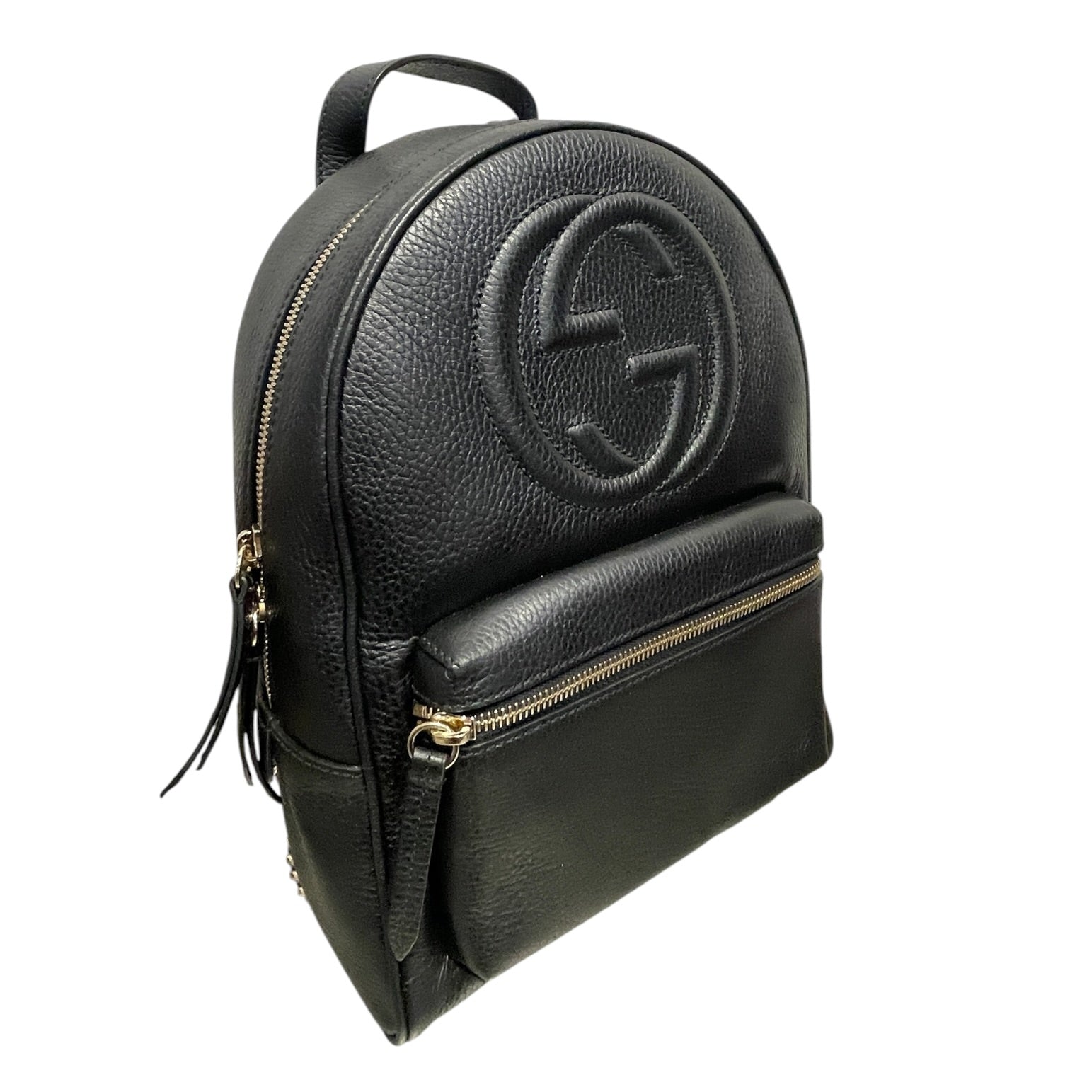 GUCCI/Backpack/Cowhide/BLK/Soho chain backpack view 4