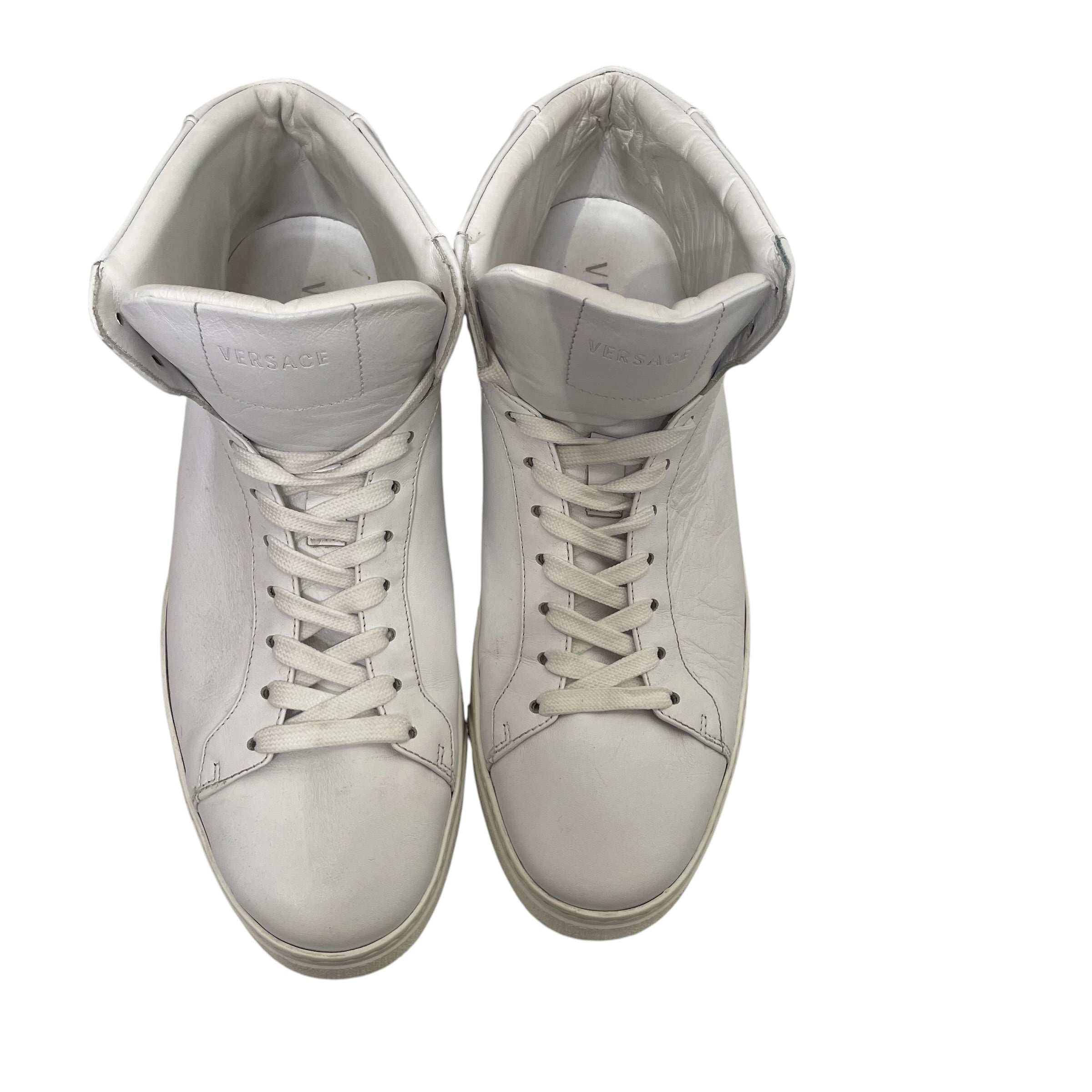 VERSACE/Hi-Sneakers/EU 43/Leather/WHT/U-Tip/scrapa vomo view 5