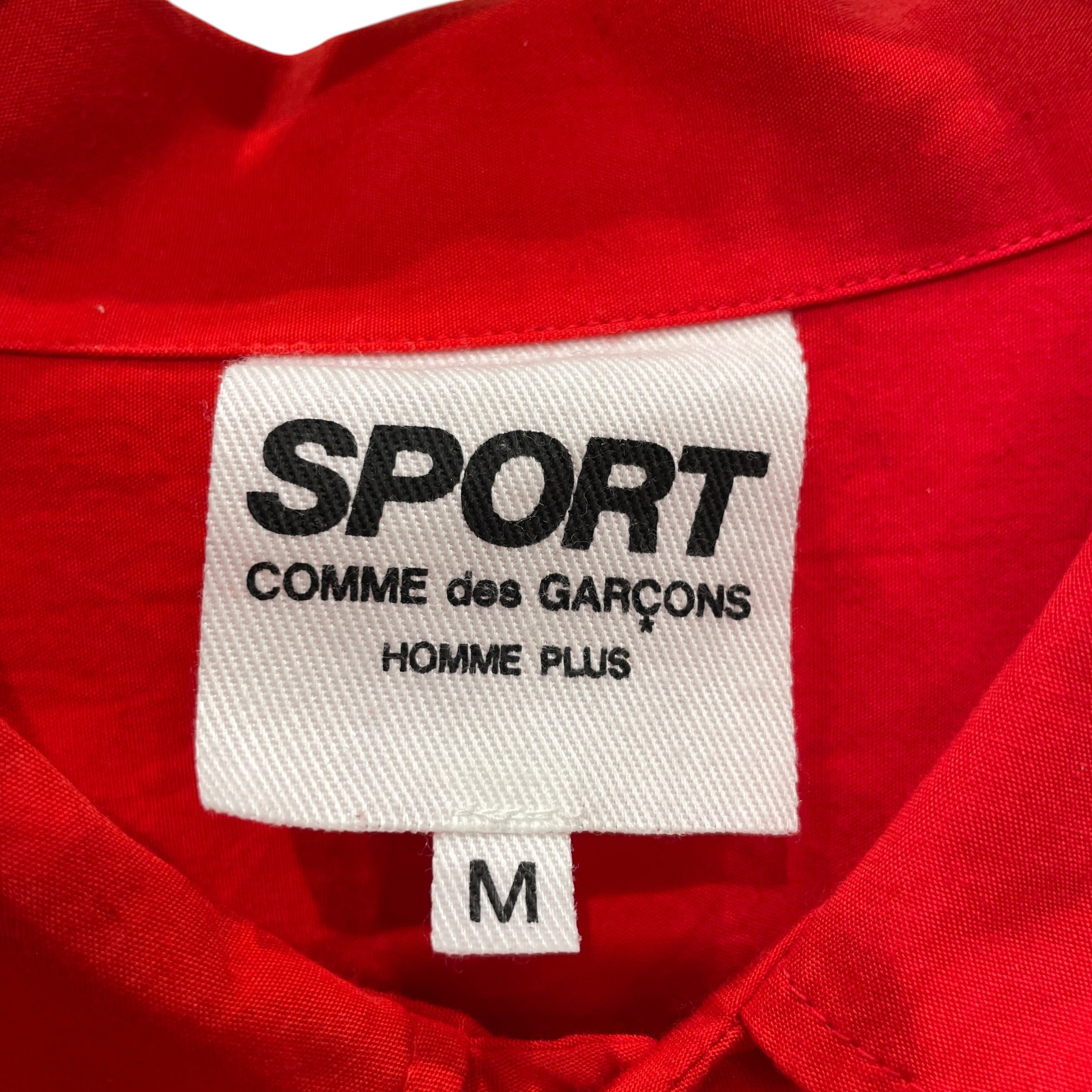 SPORTS COMME des GARCONS HOMME PLUS/SS Shirt/M/Rayon/RED/BOAL GAME BACK view 3