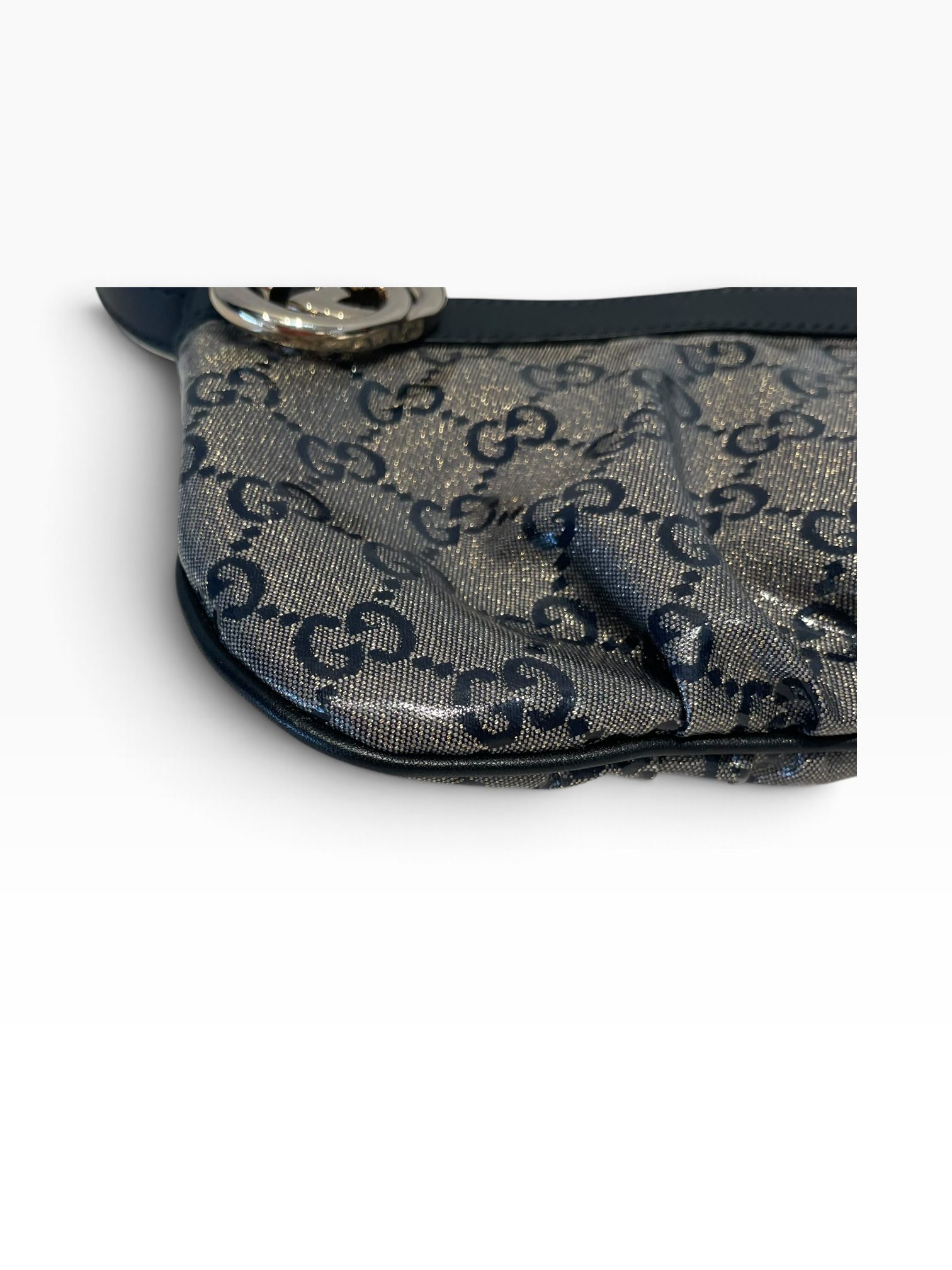 GUCCI/Hand Bag/GRY/GG Crystal-Coated Pochette view 7