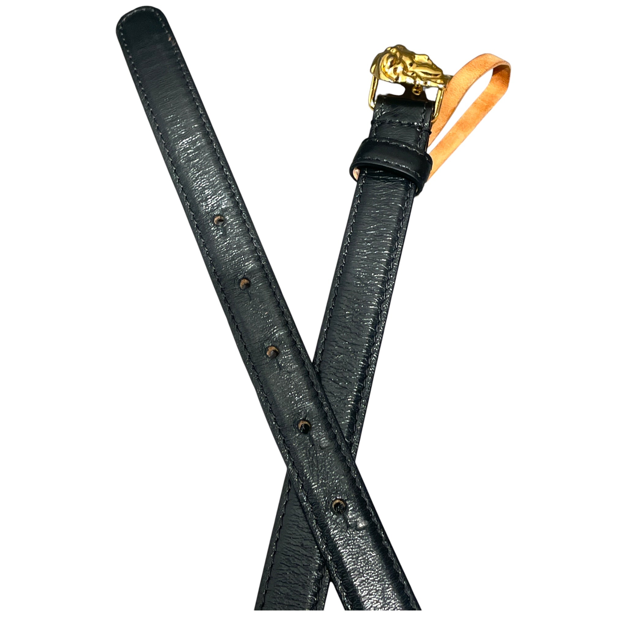 VERSACE/Belt/Leather/BLK/M's/SMALL MEDUSA view 2