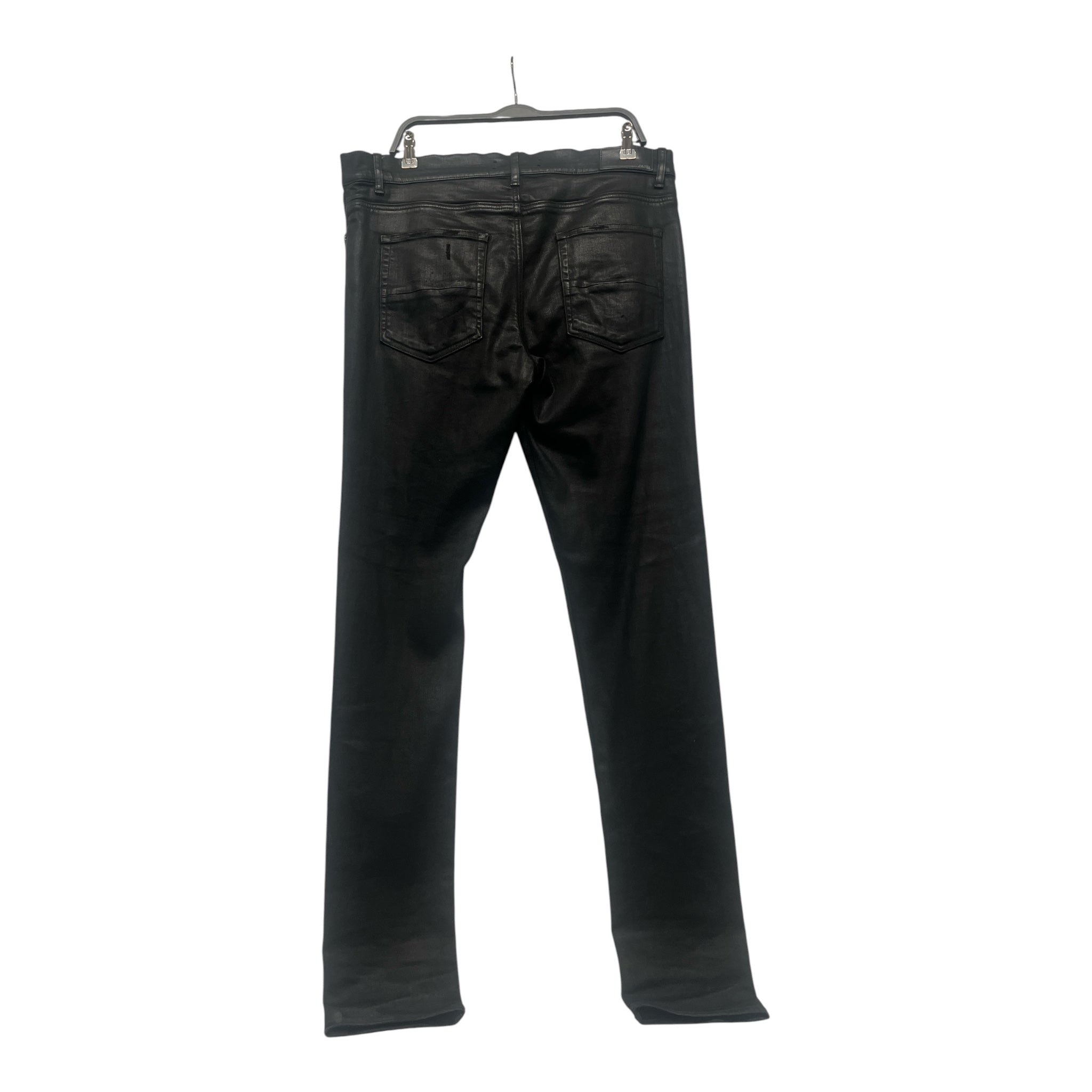 AMIRI/Pants/38/Denim/BLK/waxed/distressed view 2