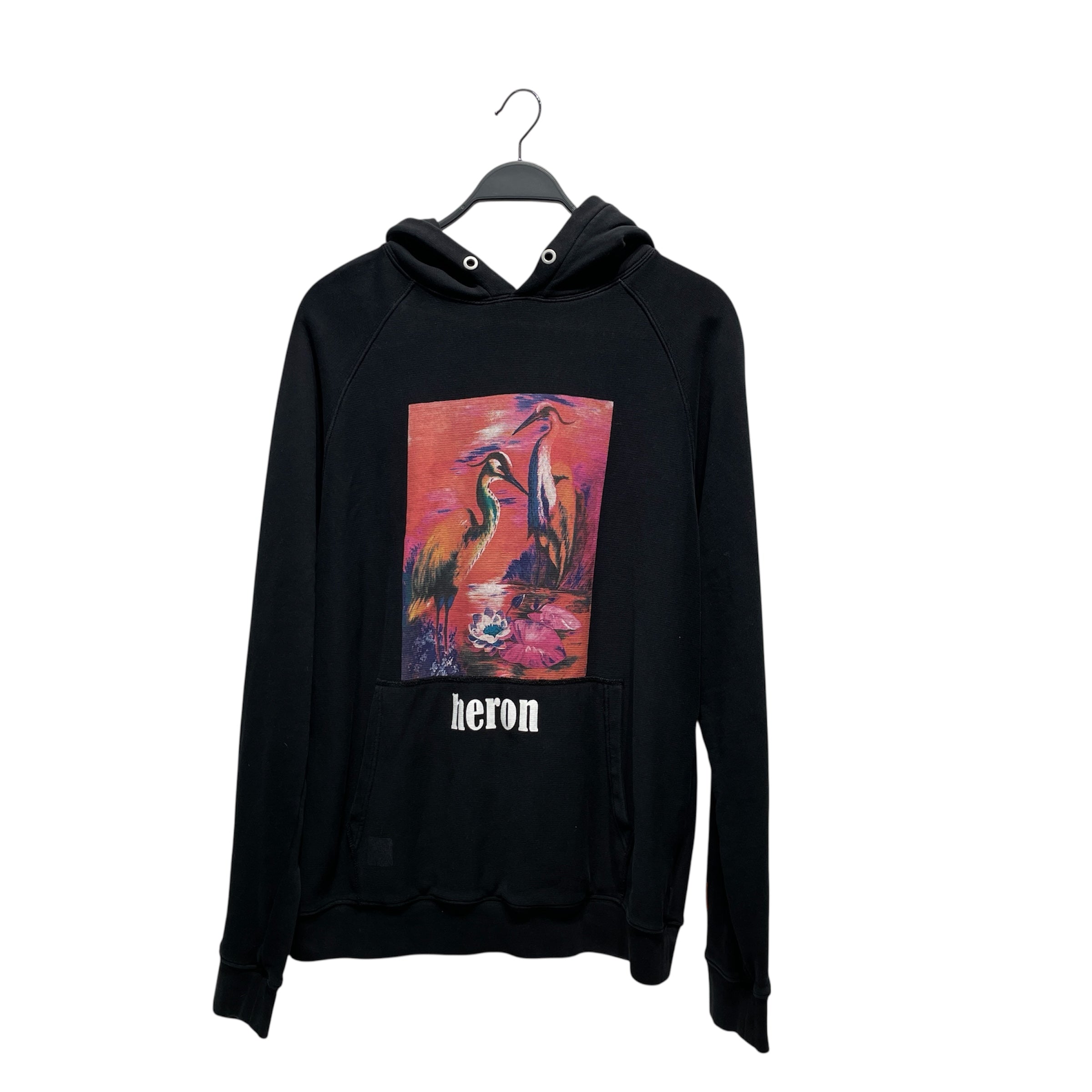 HERON PRESTON/Hoodie/S/Cotton/BLK/ view 1