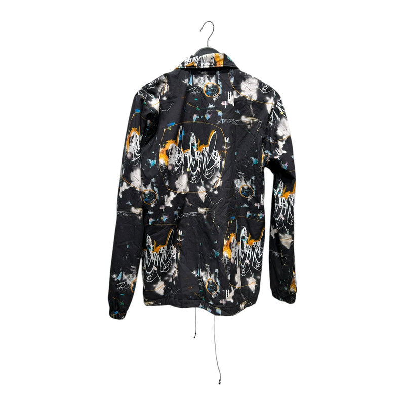 COMME des GARCONS SHIRT/FUTURA/Jacket/L/XL/Cotton/BLK/All Over Print/CDG X FUTURA COACH GRAFFITI