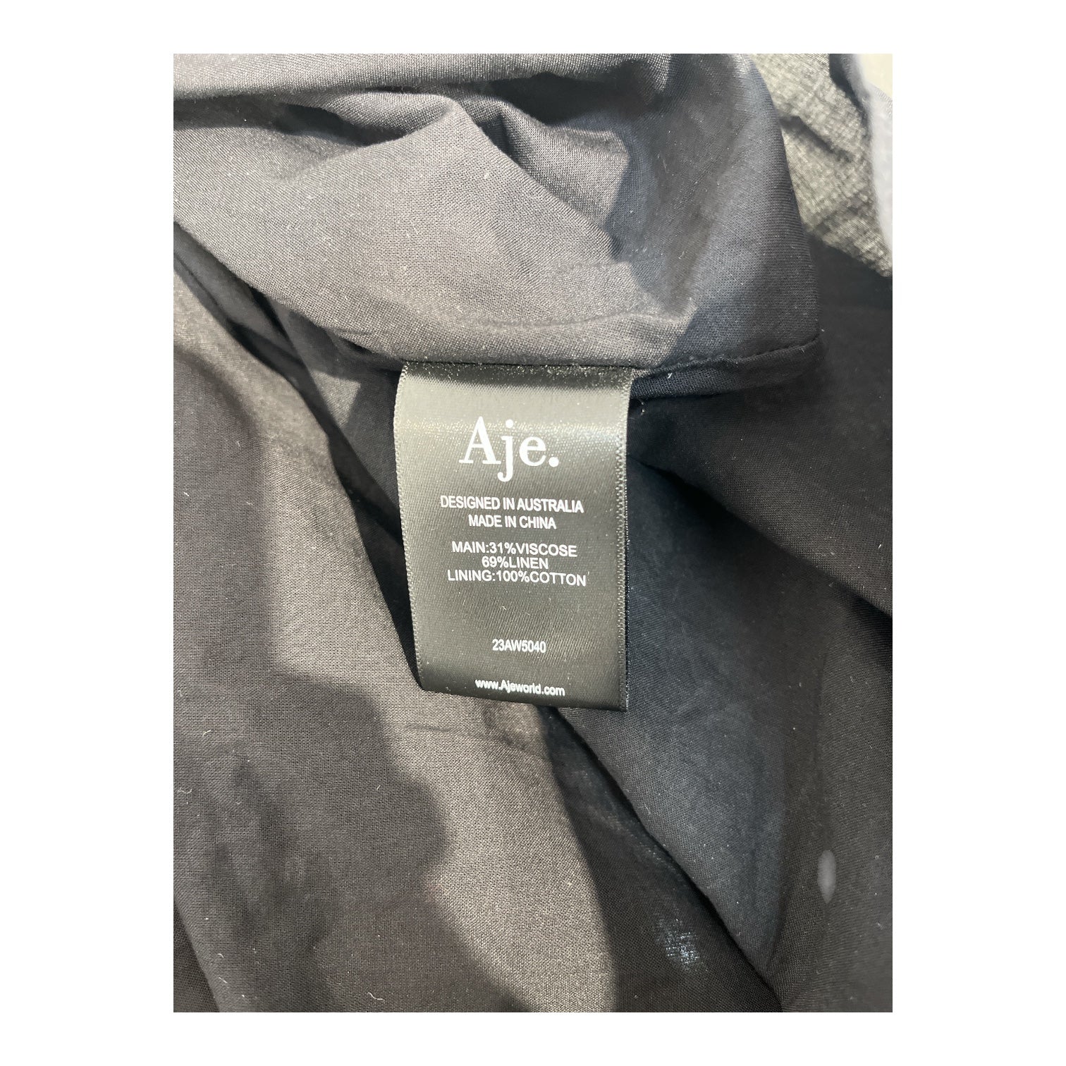 AJE/SS Dress/8/Cotton/BLK/SIDE GOLD CHAIN CUT OUTS view 4