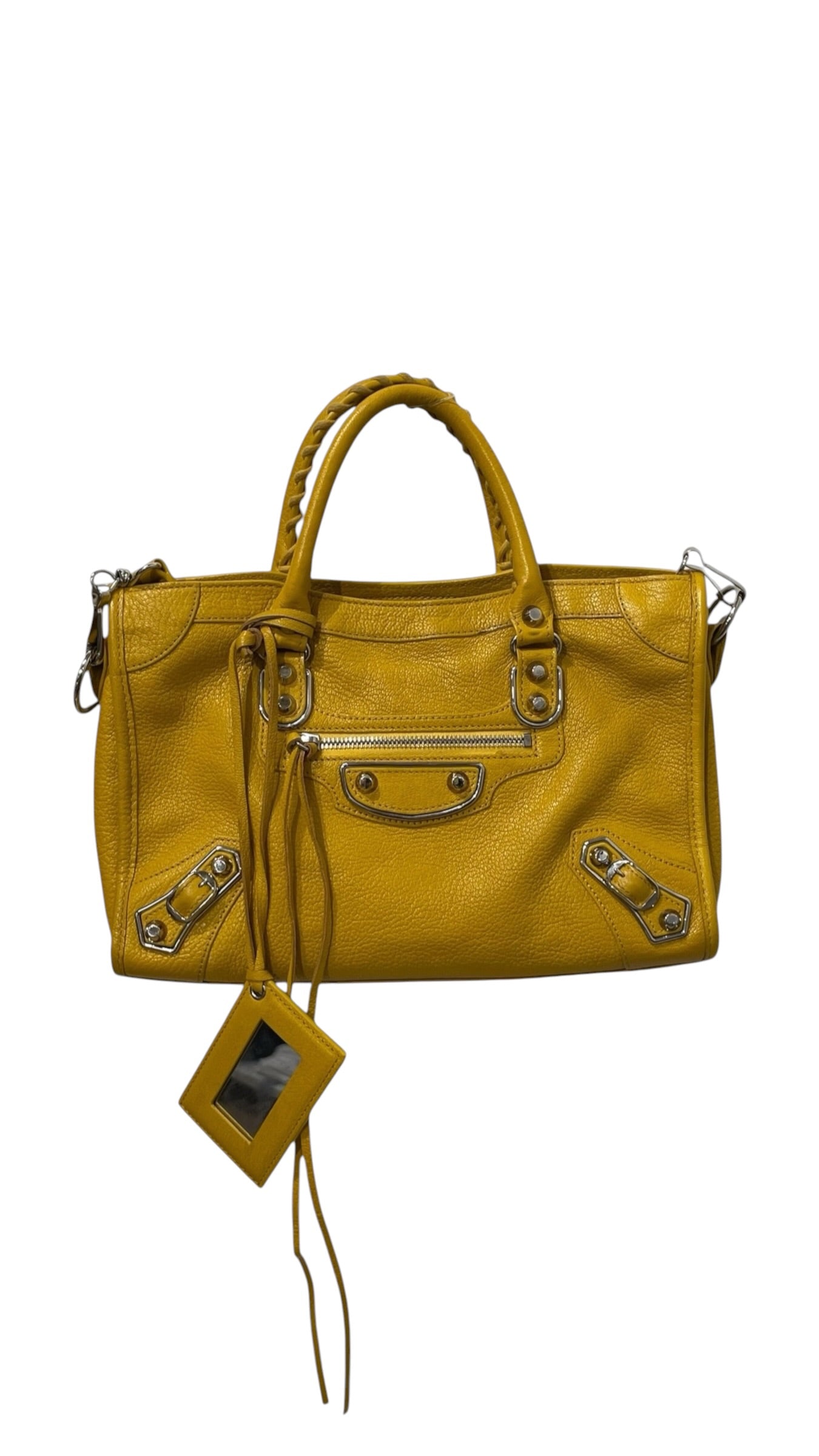 BALENCIAGA/Cross Body Bag/Leather/YEL/CITY BAG view 1