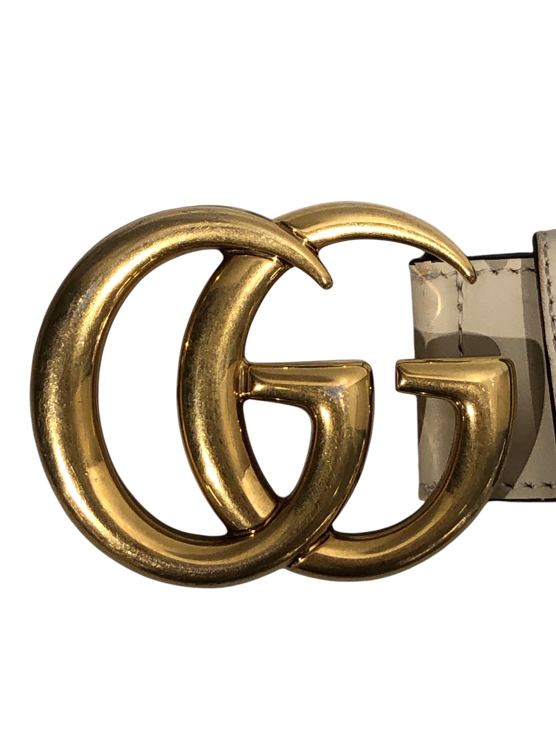 GUCCI/Belt/Leather/WHT/M's/ view 3