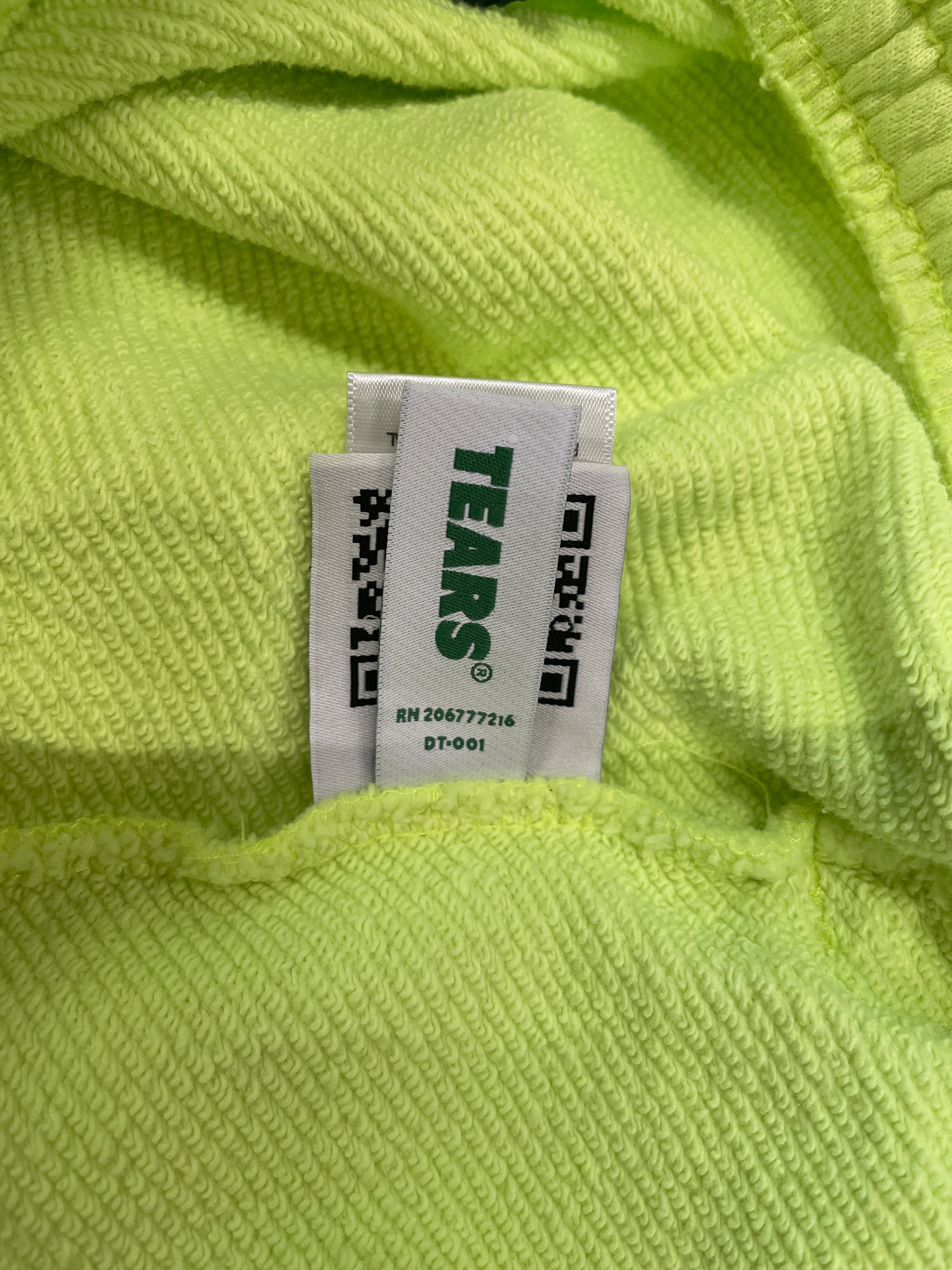 DENIM TEARS/Shorts/M/Cotton/GRN/WREATH SHORTS NEON view 4