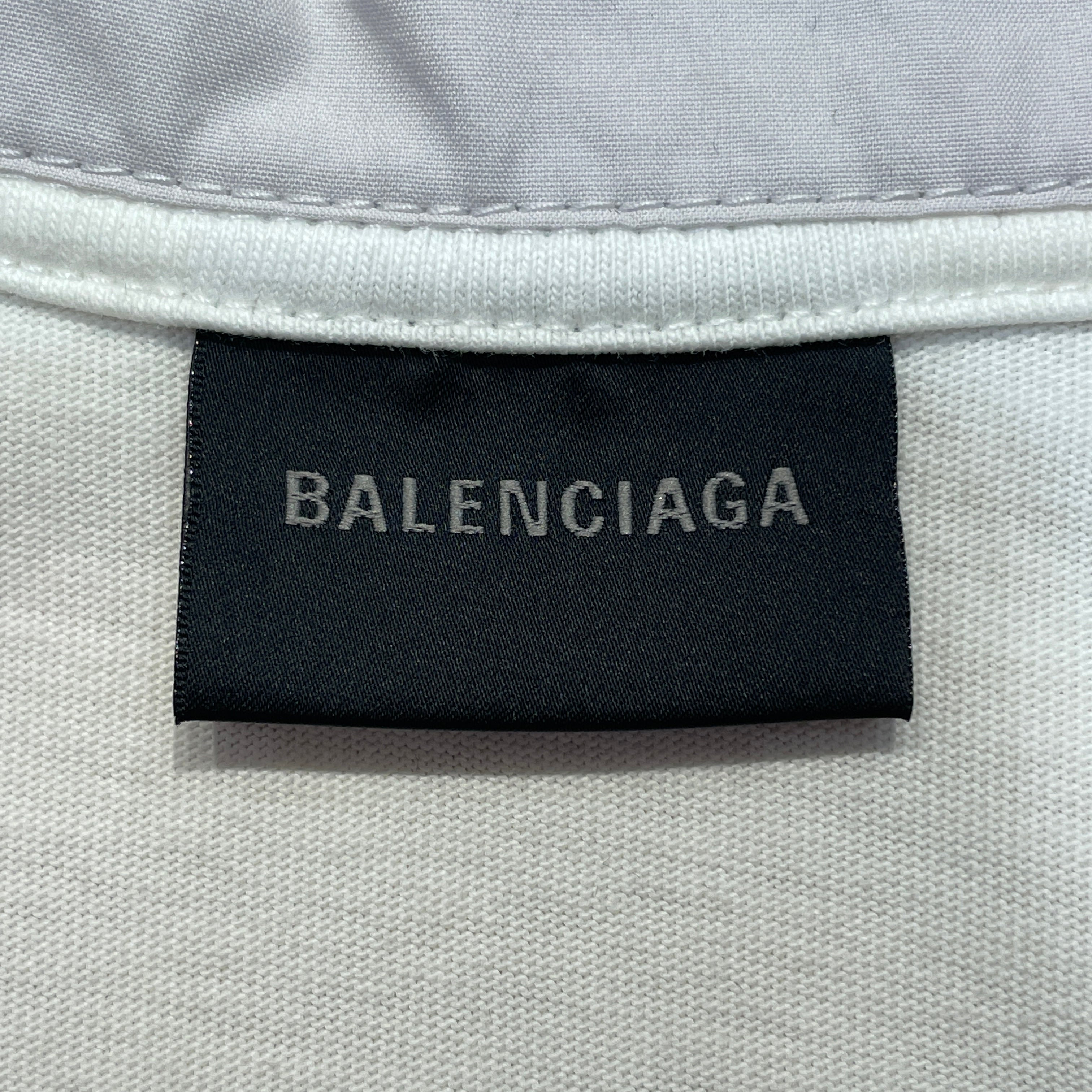 BALENCIAGA/SL Dress/2/Graphic/Cotton/WHT/Maxi Length/3B Sports Icon SL Dress view 4