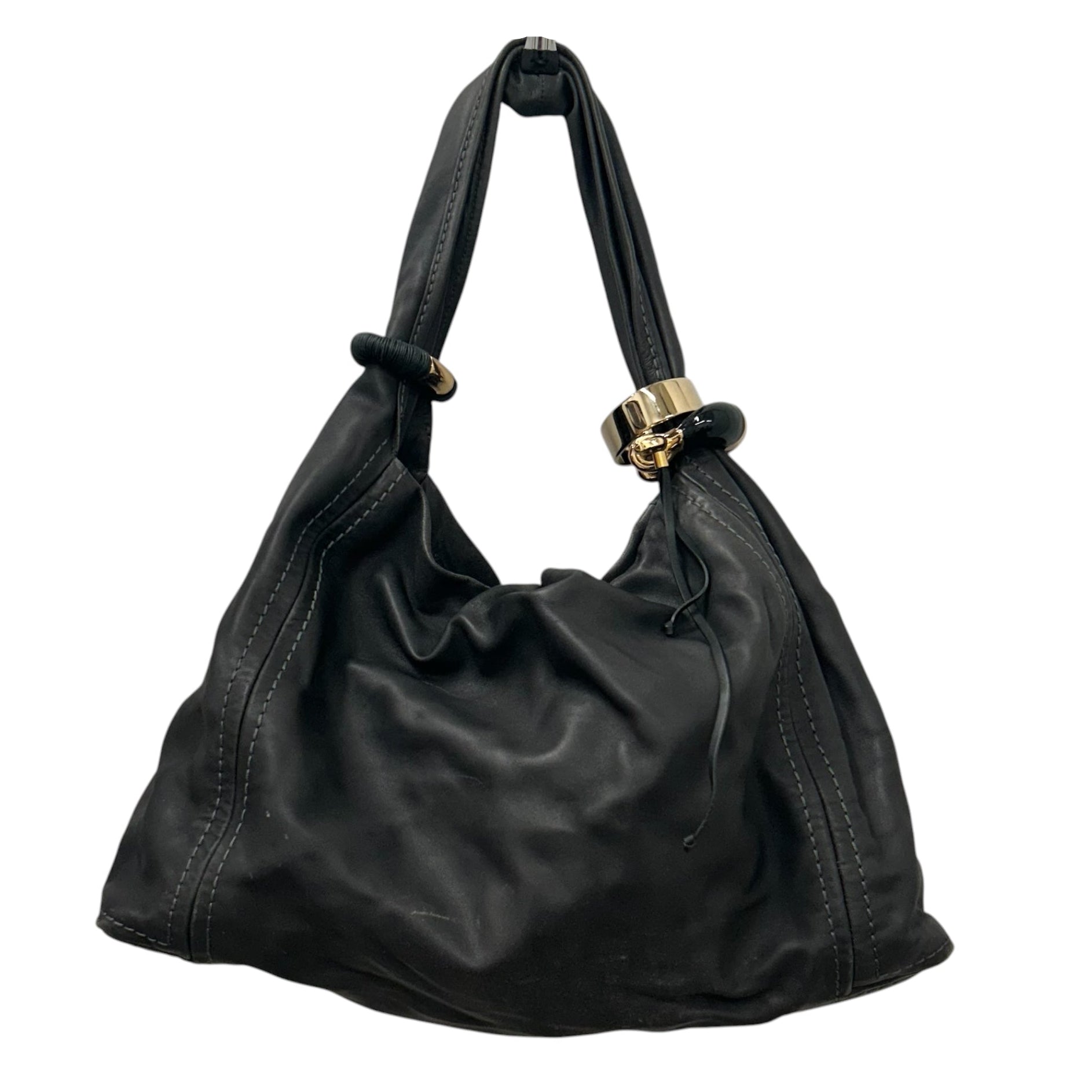 JIMMY CHOO/Bag/Leather/GRY/Saba Hobo Bag view 1