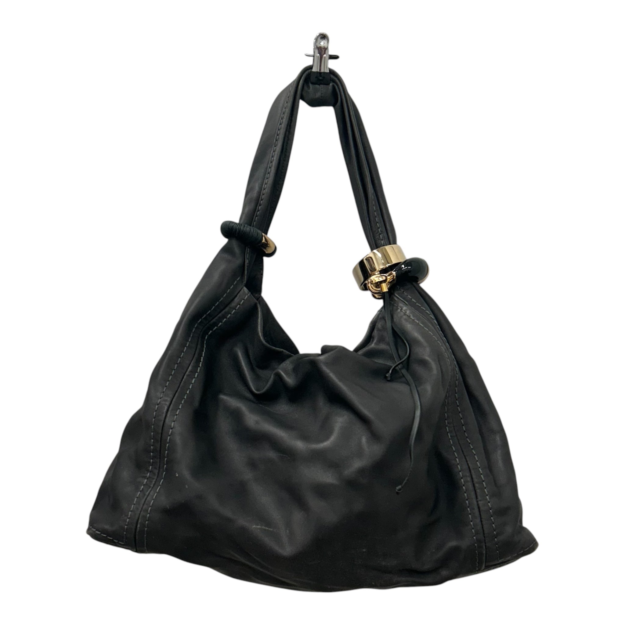 JIMMY CHOO/Bag/Leather/GRY/Saba Hobo Bag view 1
