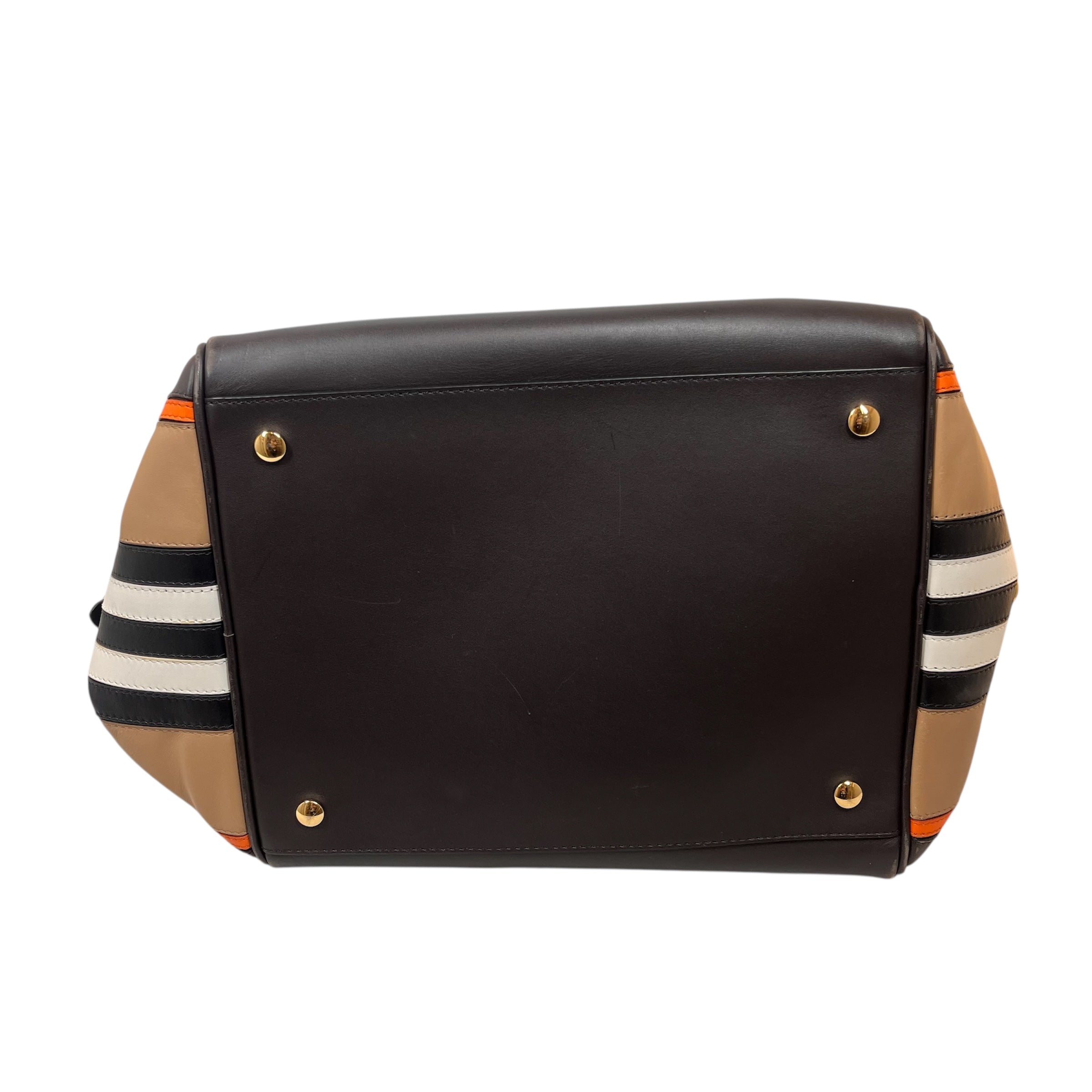 BURBERRY LONDON/Bag/Leather/BRW/cube bag view 3