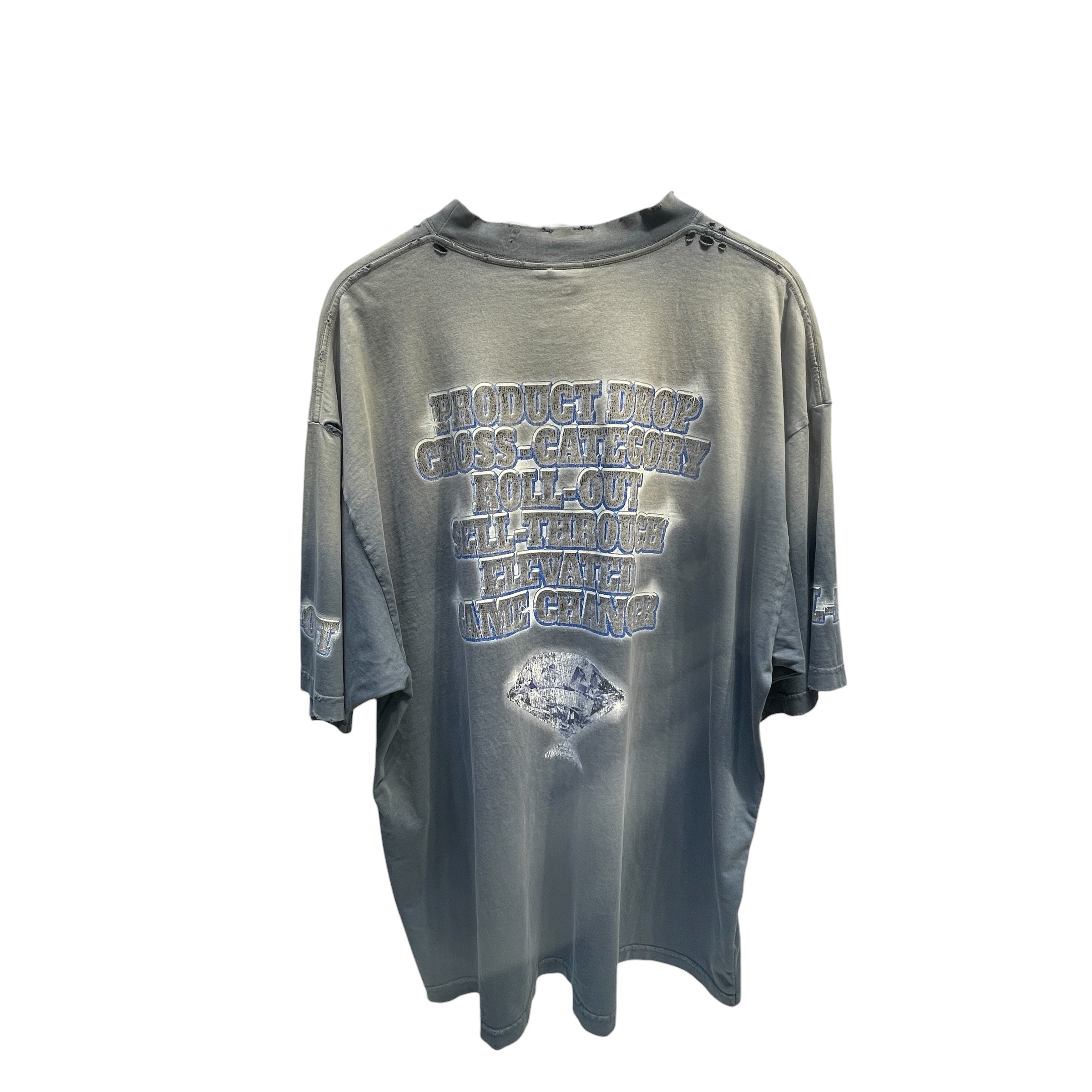 BALENCIAGA/T-Shirt/XXL/Cotton/NVY/See now buy now view 2