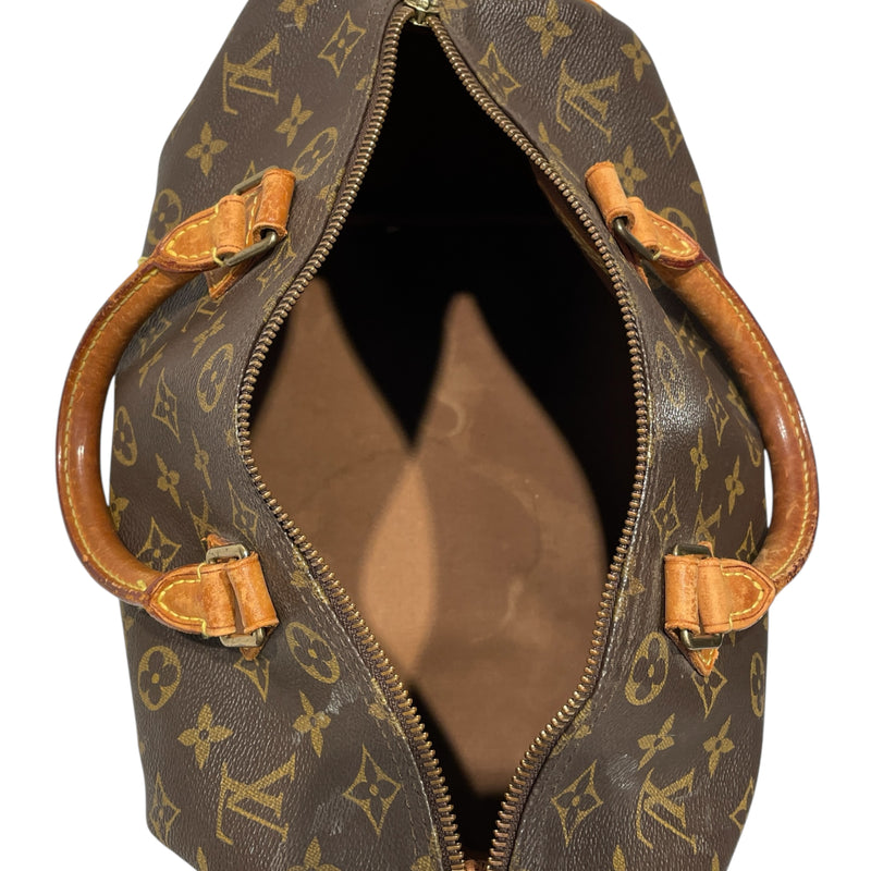 LOUIS VUITTON/Hand Bag/FREE/Monogram/Leather/BRW/Speedy 30