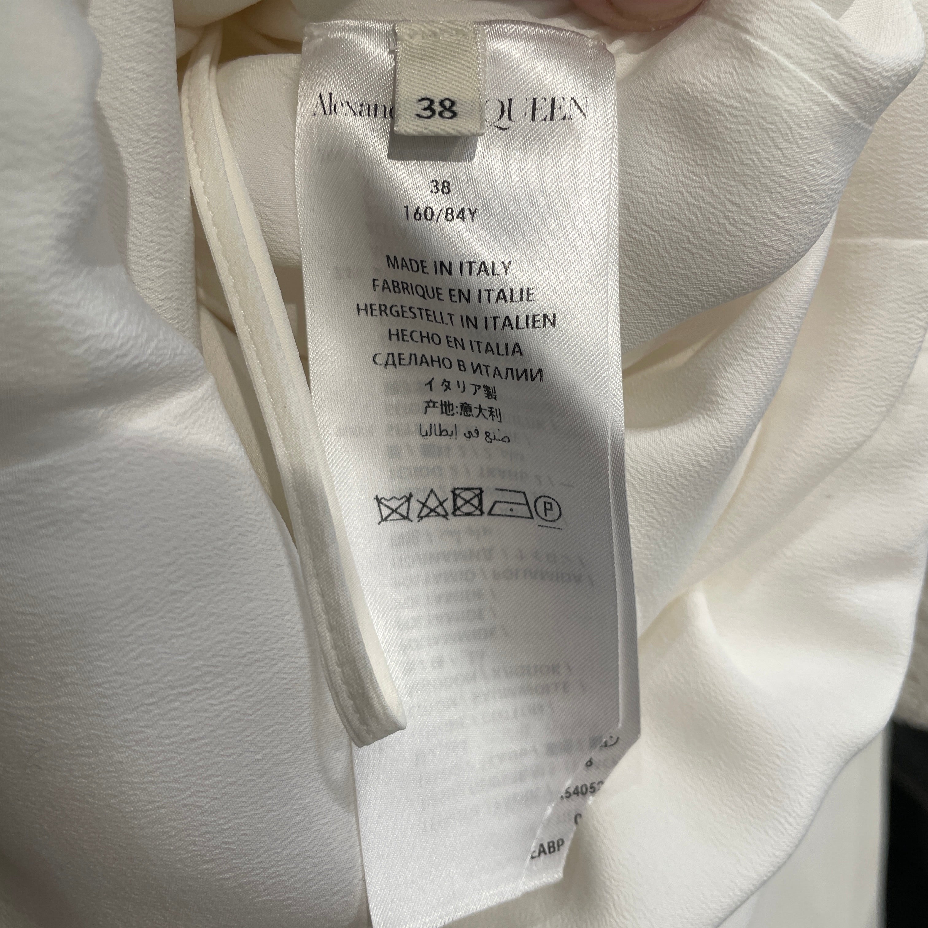 Alexander McQueen/SL Dress/Cotton/WHT/LACE DRESS W/ VEST view 4