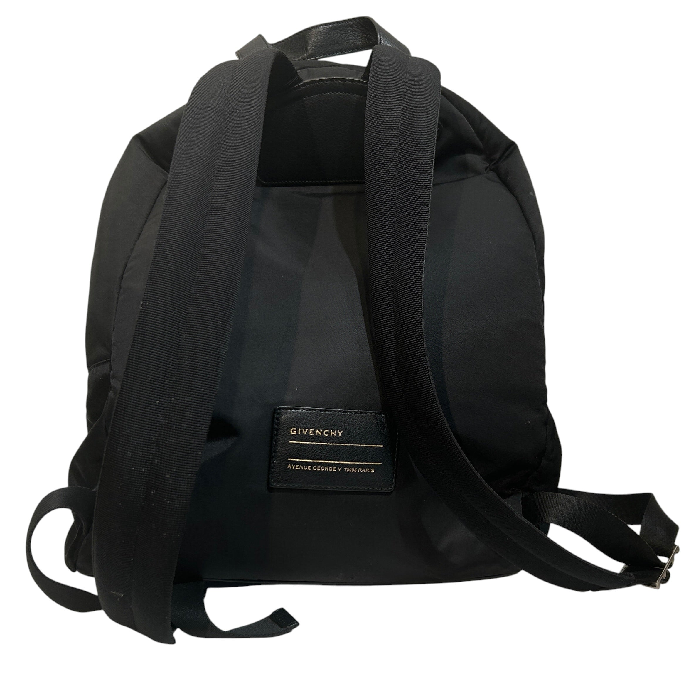 GIVENCHY/Backpack/Nylon/BLK/logo on front pocket view 2