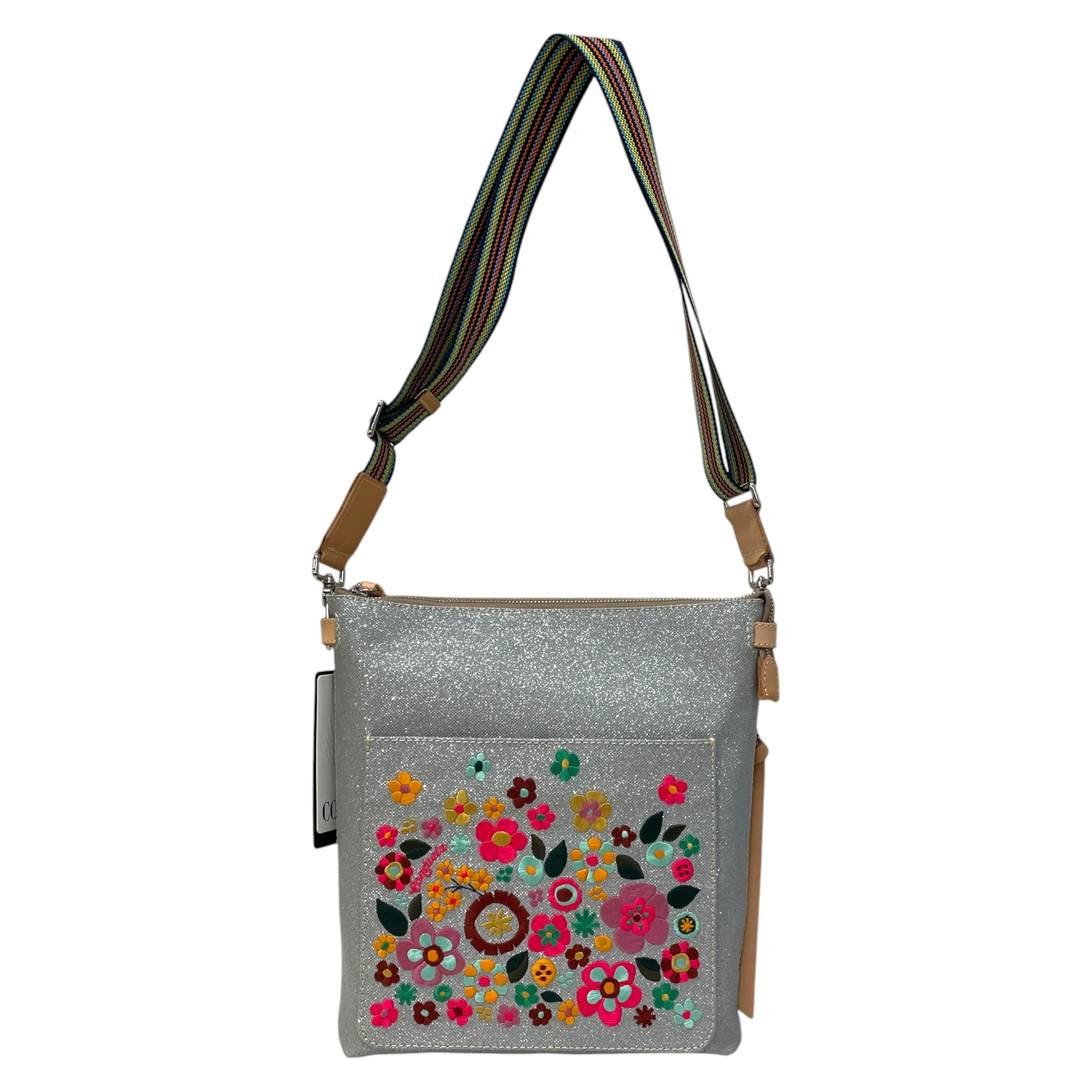 Consuela/Cross Body Bag/Floral Pattern/SLV/Tour Crossbody Tink view 1