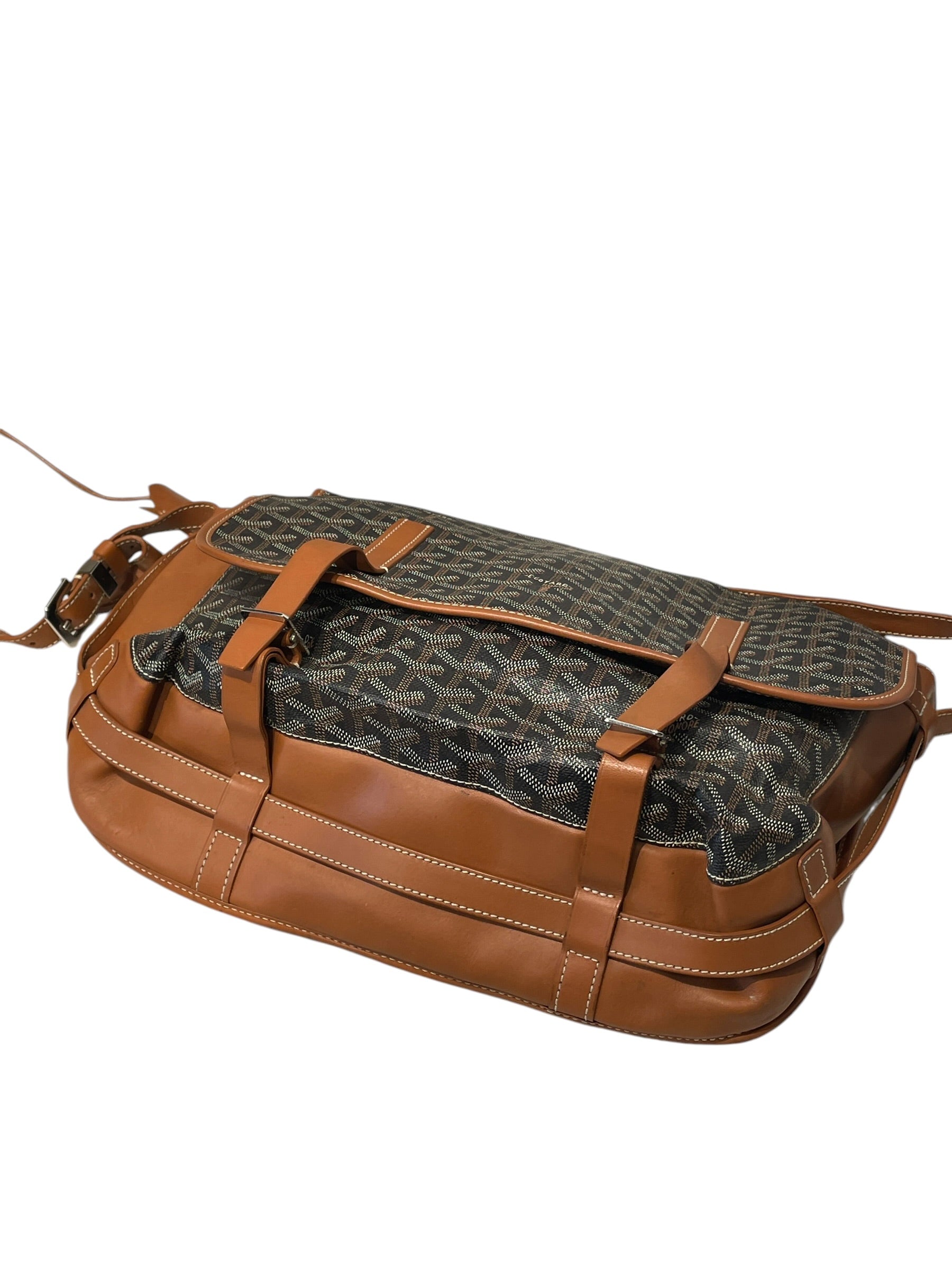 GOYARD/Cross Body Bag/All Over Print/Leather/BLK/belvedere pm messenger/brown view 11