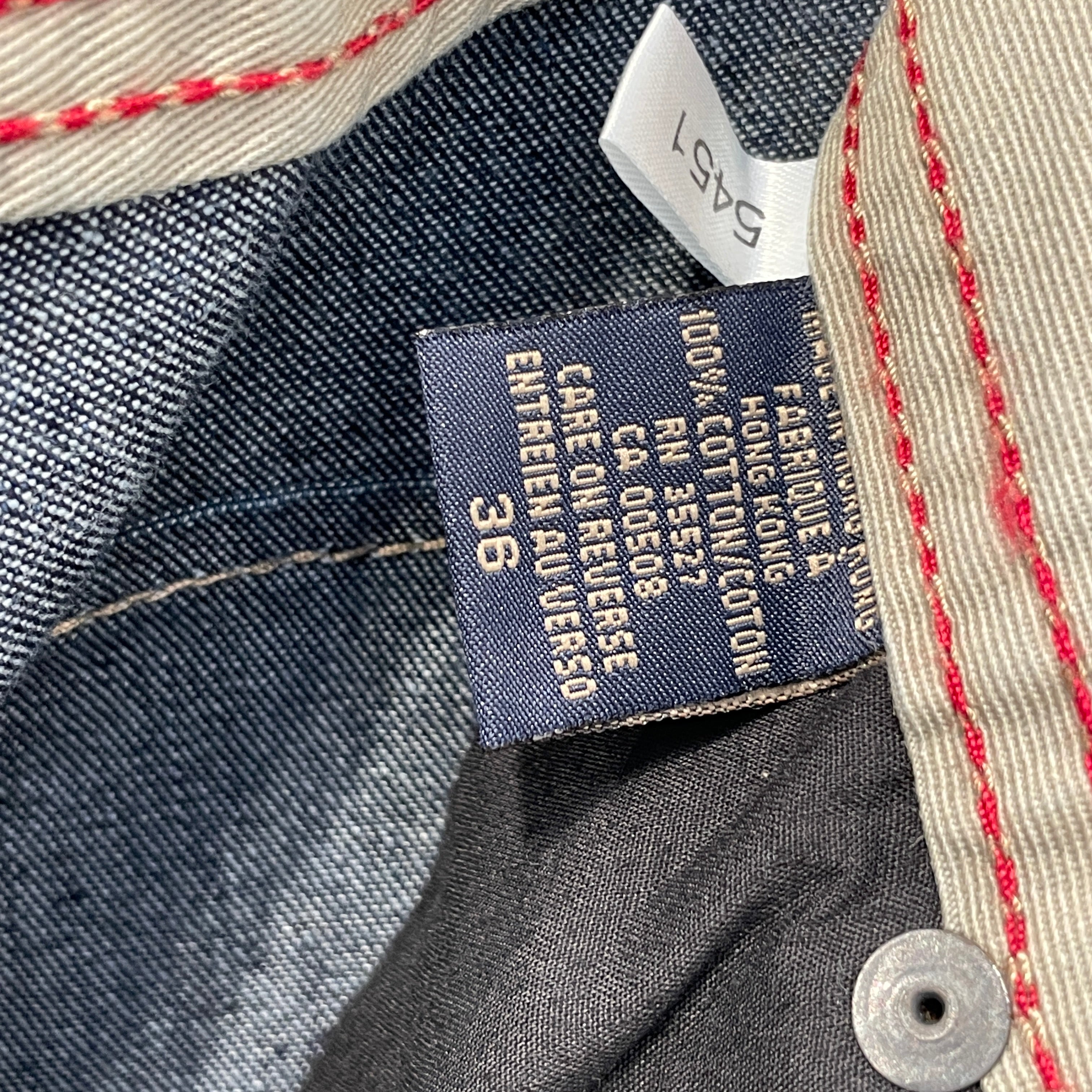 MARITHE FRANCOIS GIRBAUD/Straight Pants/36/Denim/WHT/38 view 3
