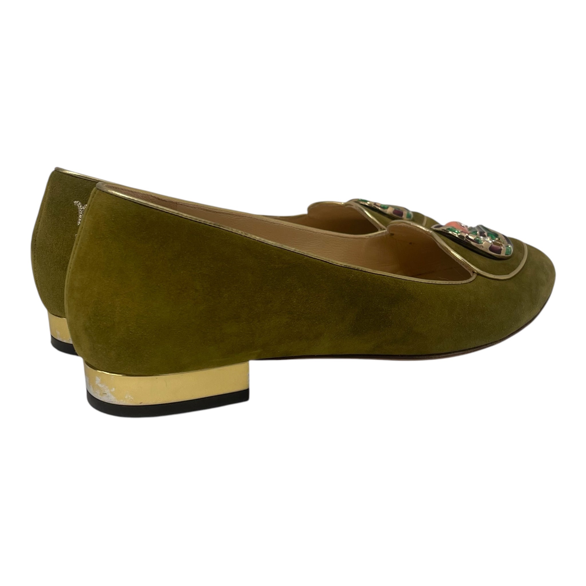 Charlotte Olympia/Flat Shoes/US 6/Suede/GRN/ZODIAC FLATS view 3